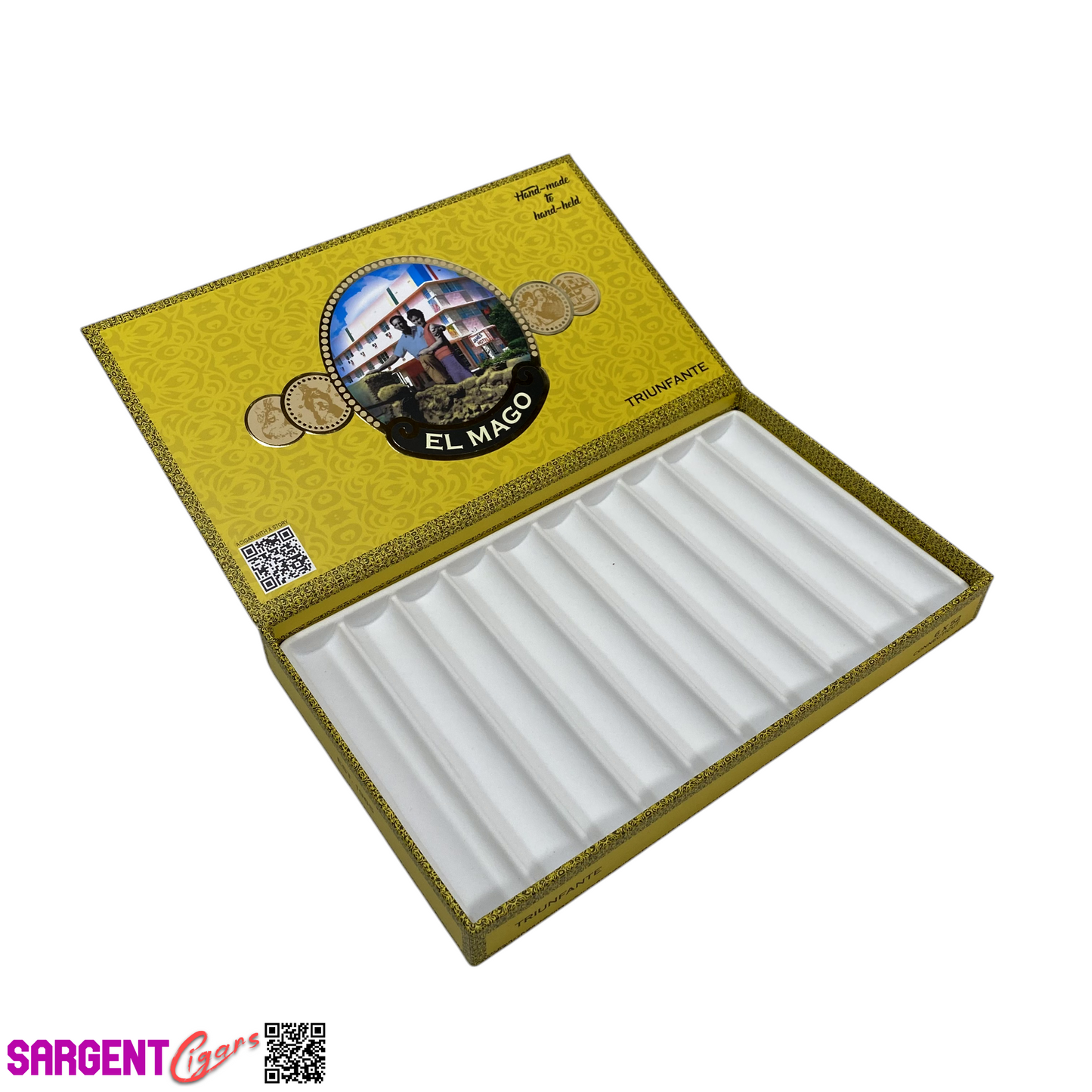 El Mago Triunfante Empty Cigar Box 11.5x6.75x1.25