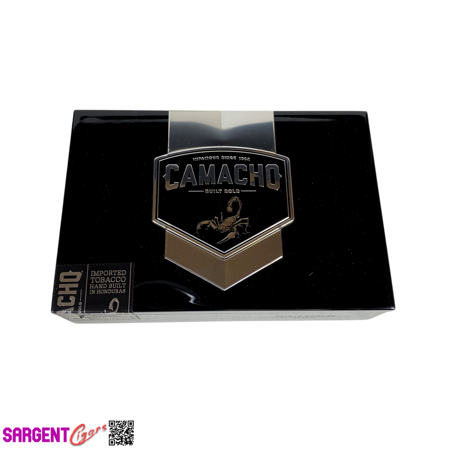 Camacho Triple Maduro Robusto Empty Wooden Cigar Box 8.75x6x2