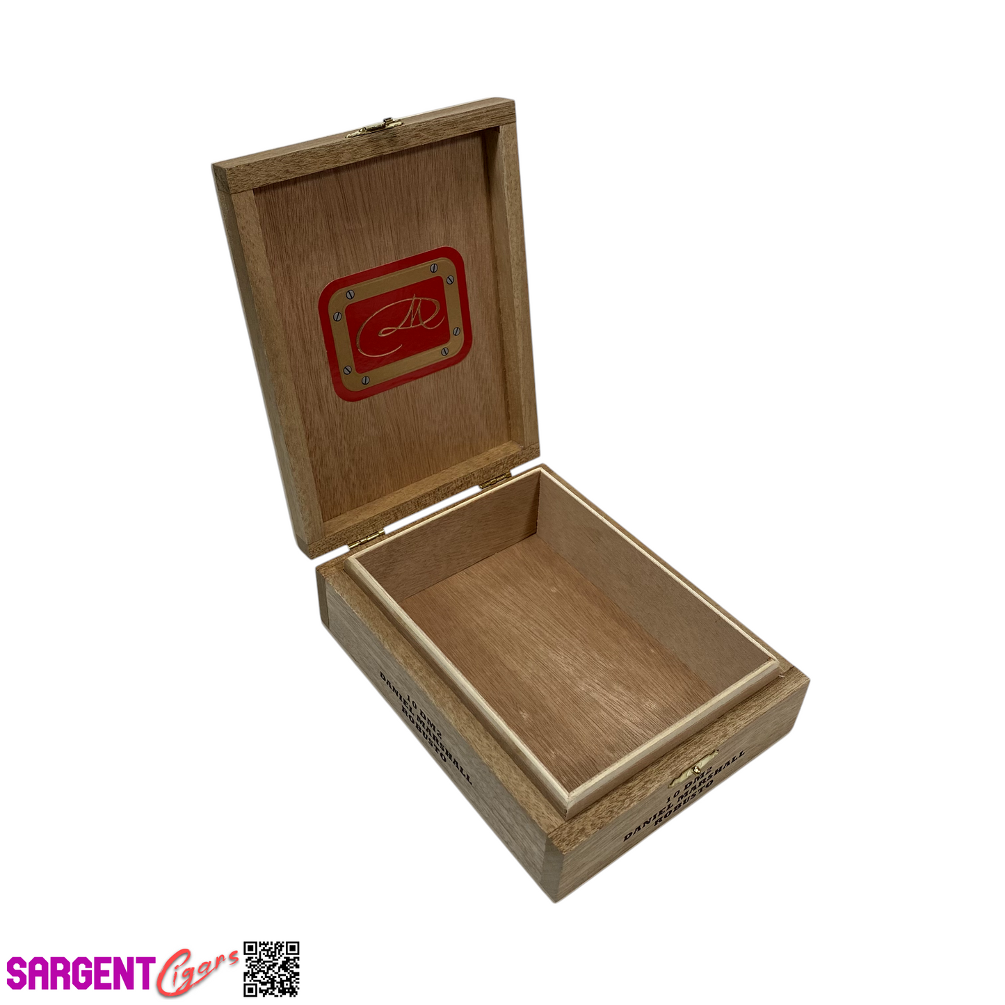 Daniel Marshall Robusto Empty Wooden Cigar Box 5x6.75x2