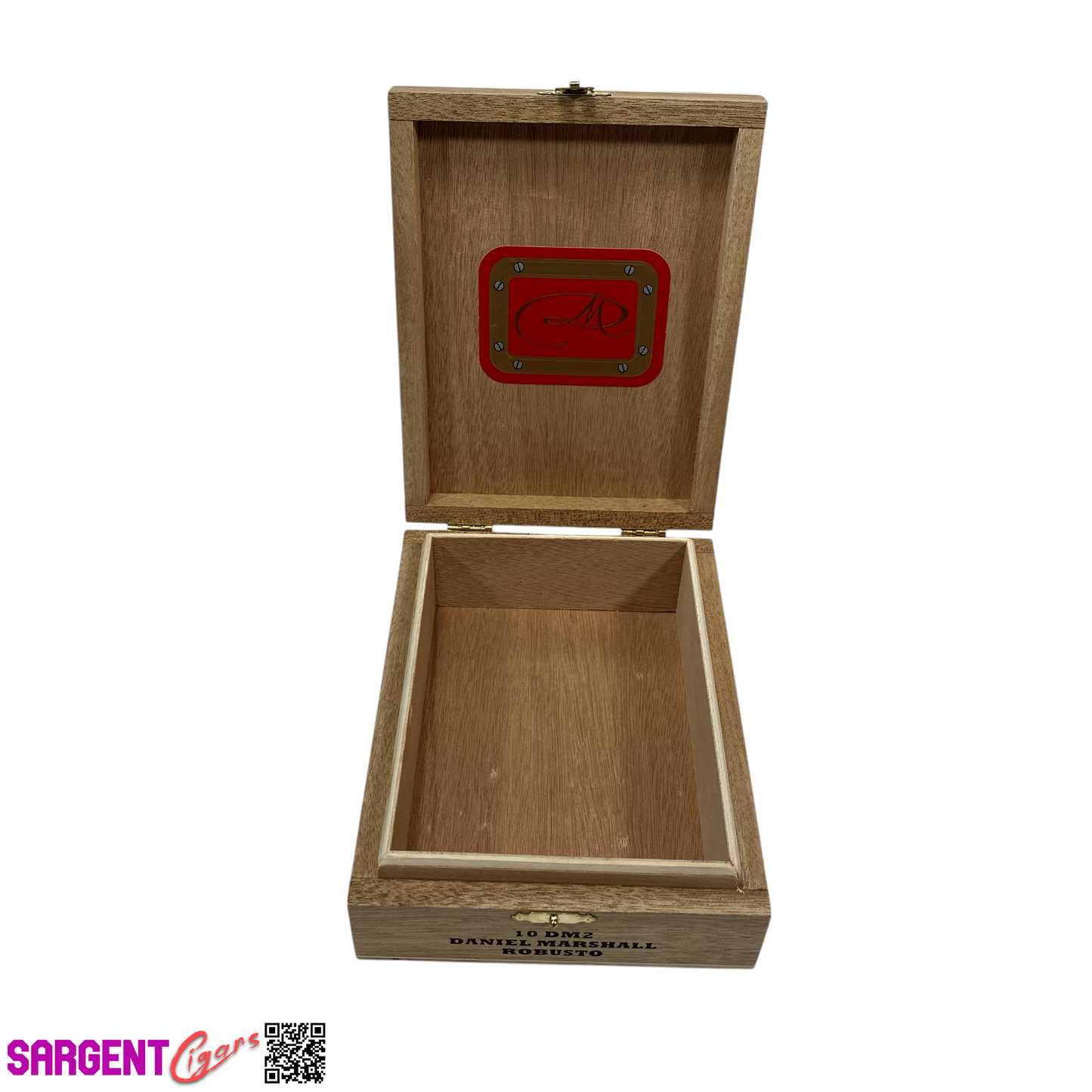 Daniel Marshall Robusto Empty Wooden Cigar Box 5x6.75x2