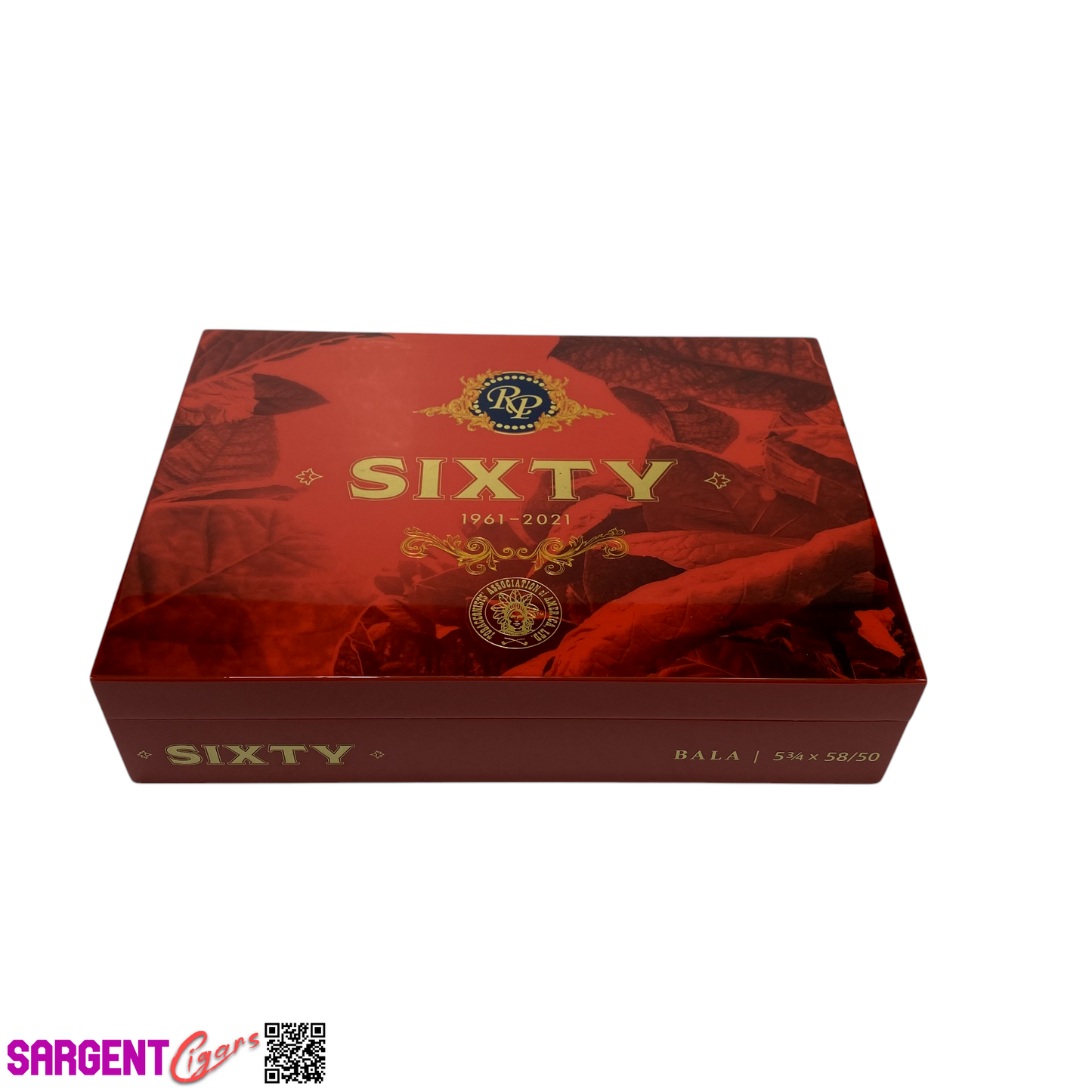 Rocky Patel Sixty Bala Empty Wooden Cigar Box 10x7x2.25