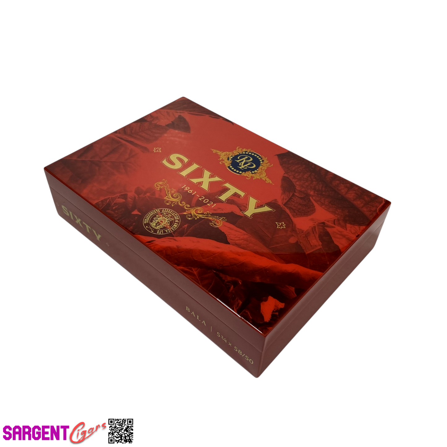 Rocky Patel Sixty Bala Empty Wooden Cigar Box 10x7x2.25