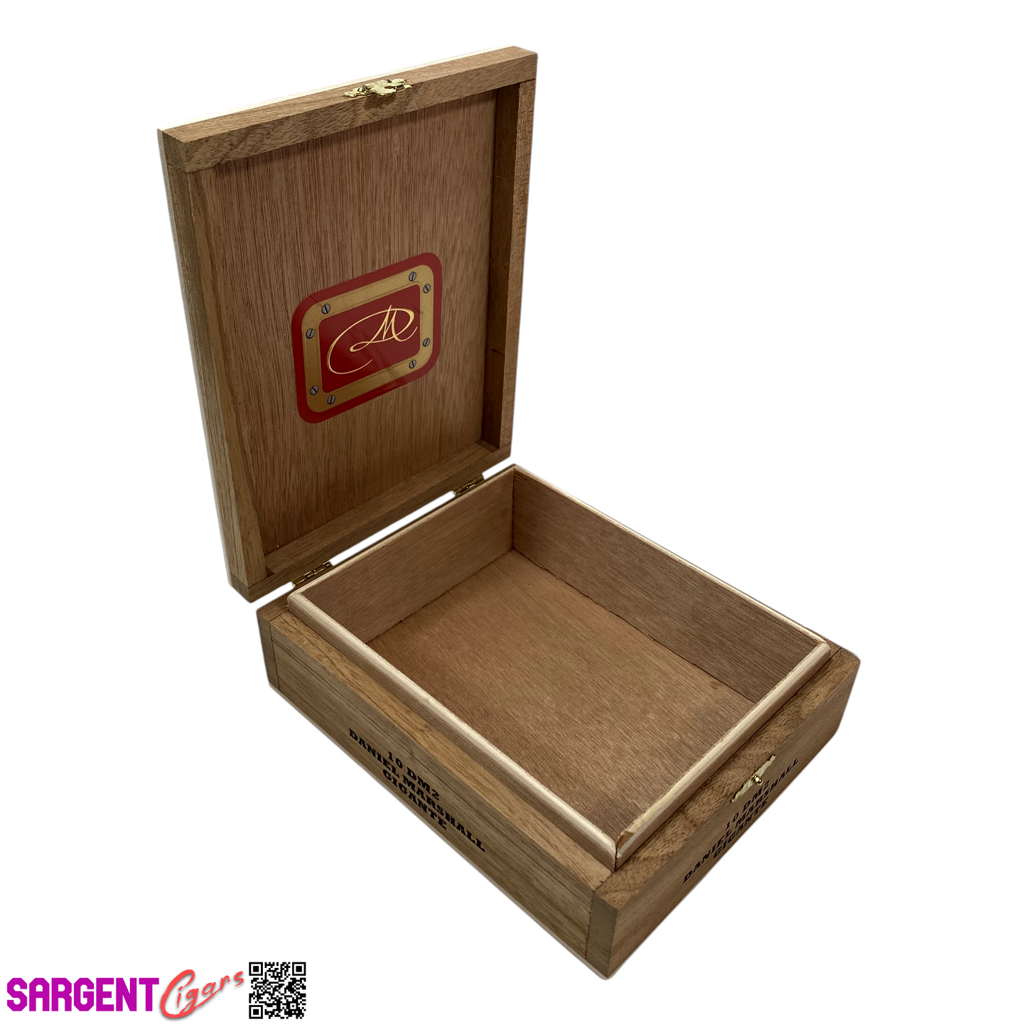 Daniel Marshall Gigante Empty Wooden Cigar Box 5.75x7.25x2.25