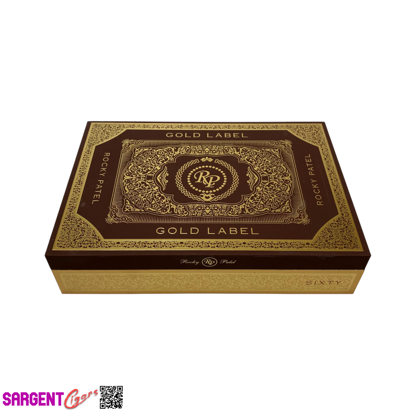Rocky Patel Gold Label Sixty Empty Wooden Cigar Box 10.25x7.25x2.25