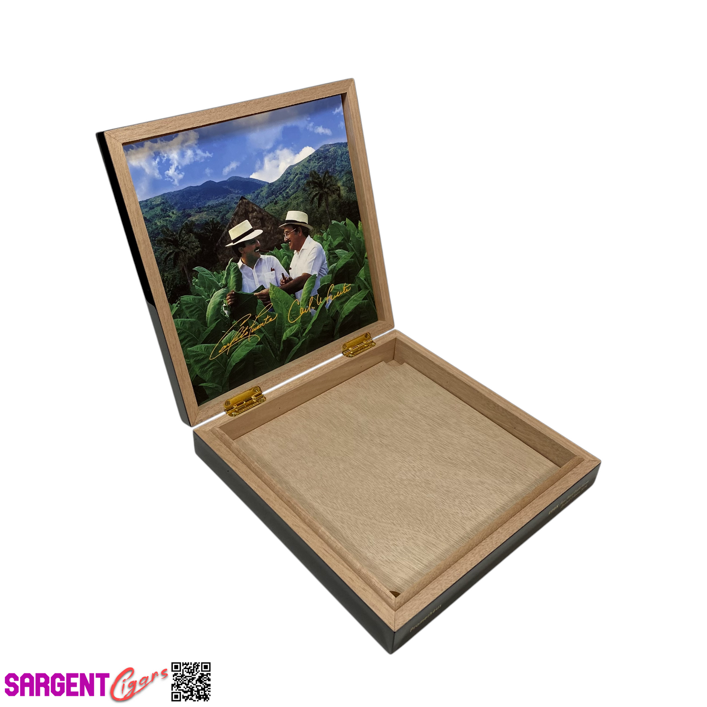 Arturo Fuente Opus X Forbidden X Double Corona Empty Wooden Cigar Box 9x9x1.75