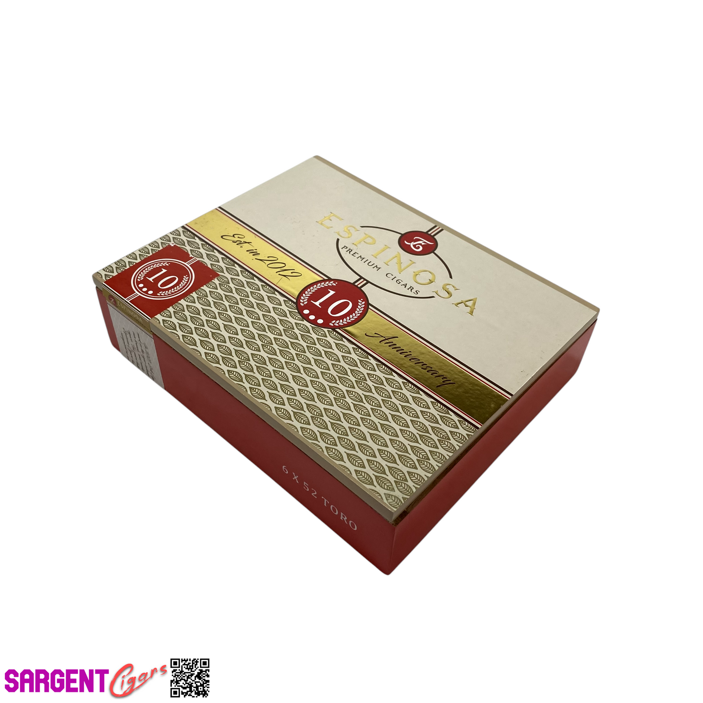 Espinosa 10th Anniversary Toro Empty Wooden Cigar Box 8.5x7x2