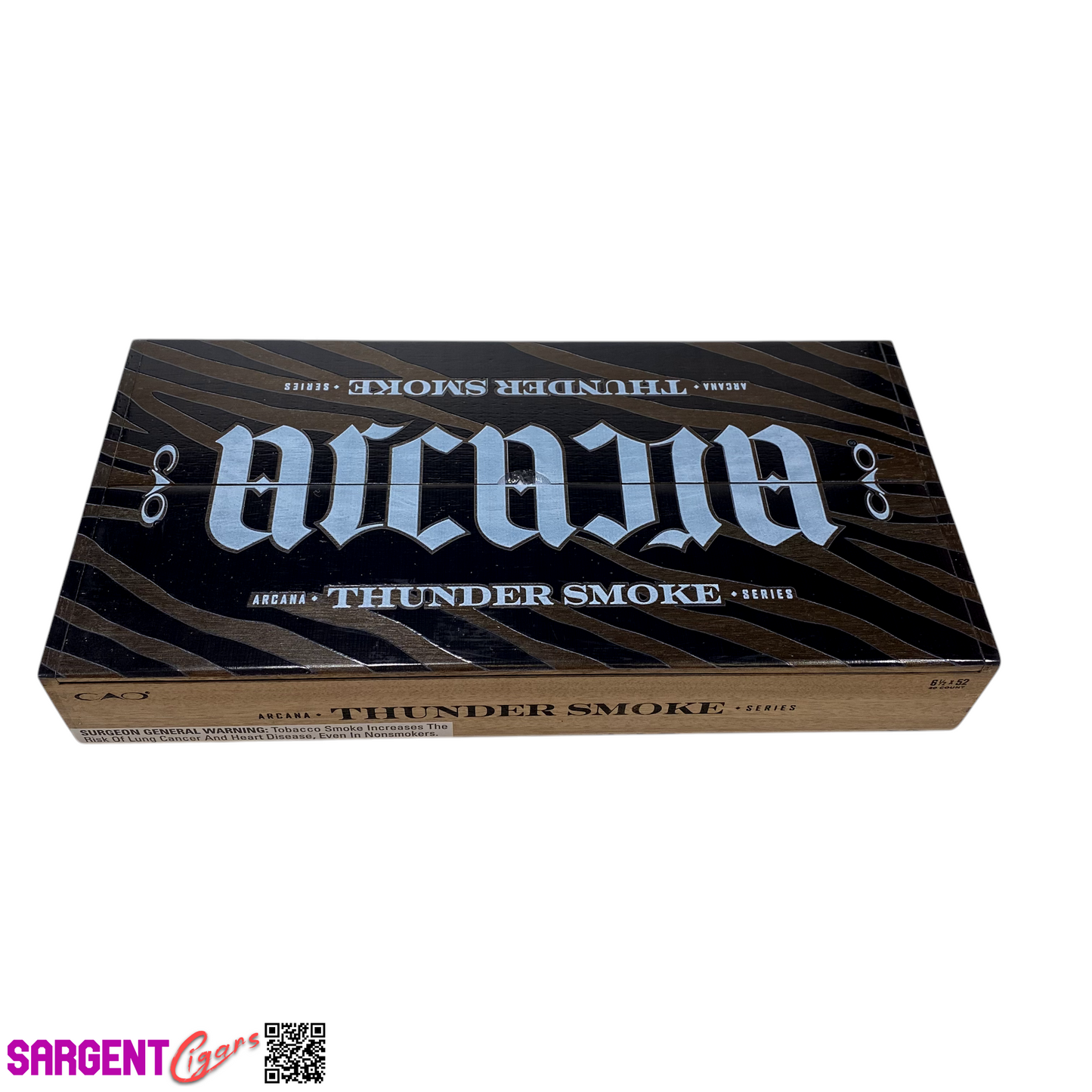 Cao Arcana Series Thunder Smoke Empty Wooden Cigar Box 14x7x2.25