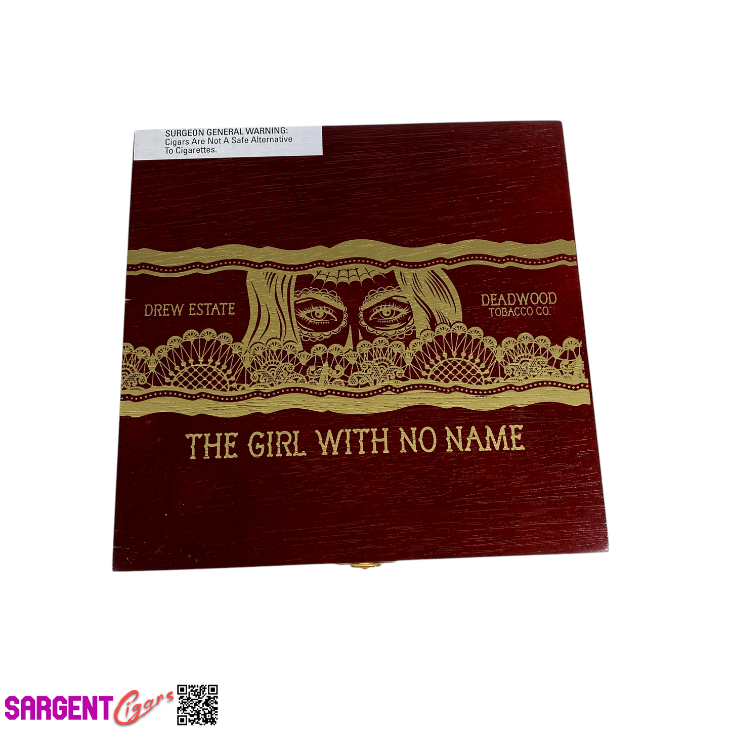 Deadwood The Girl With No Name Empty Wooden Cigar Box 8.25x8x1.75