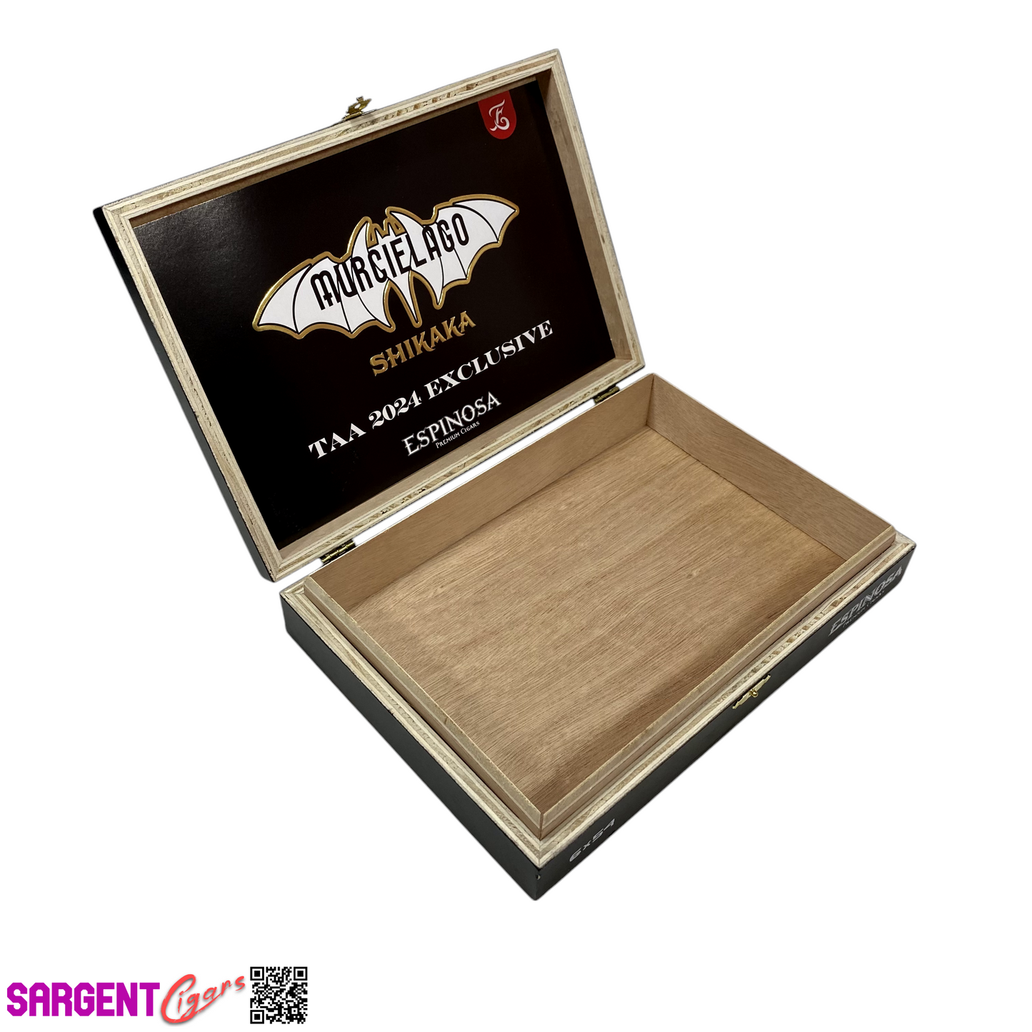 Espinosa TAA Murcielago Shikaka Toro Empty Wooden Cigar Box 10x7x2