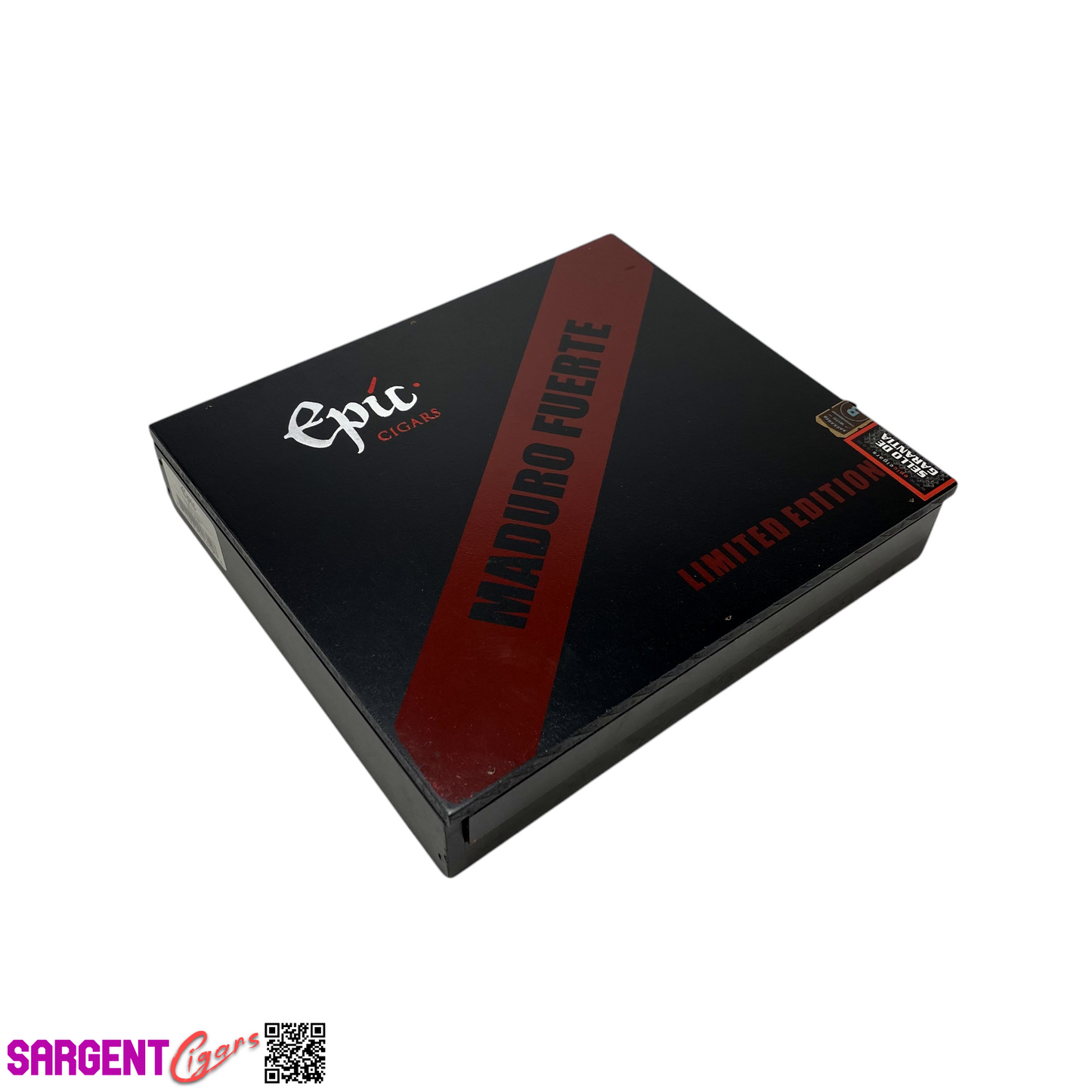 Epic Maduro Fuerte Empty Wooden Cigar Box 8.75x7.75x1.75