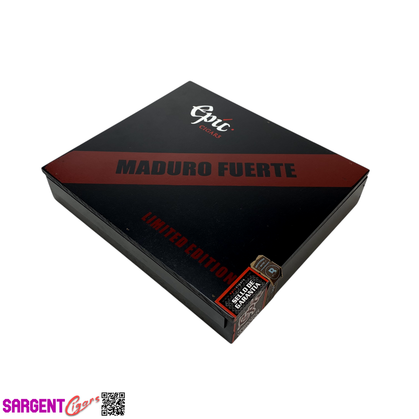 Epic Maduro Fuerte Empty Wooden Cigar Box 8.75x7.75x1.75