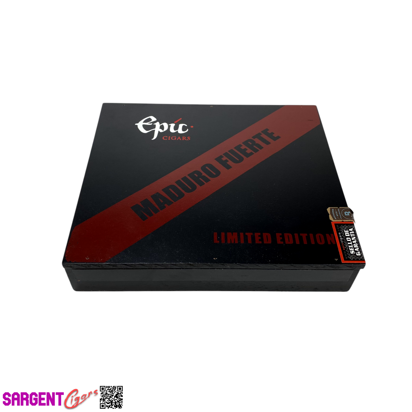 Epic Maduro Fuerte Empty Wooden Cigar Box 8.75x7.75x1.75