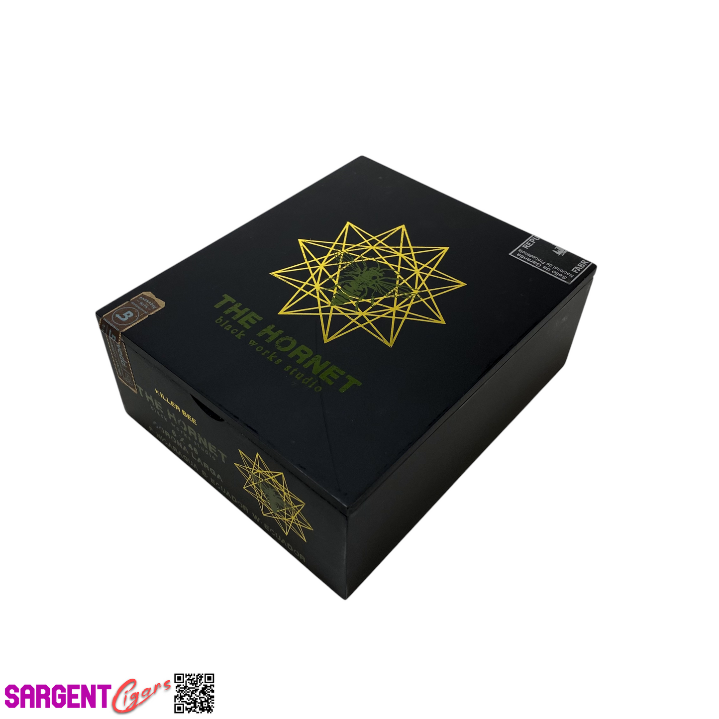 Killer Bee The Hornet Corona Larga Empty Wooden Cigar Box 6x7x2.75