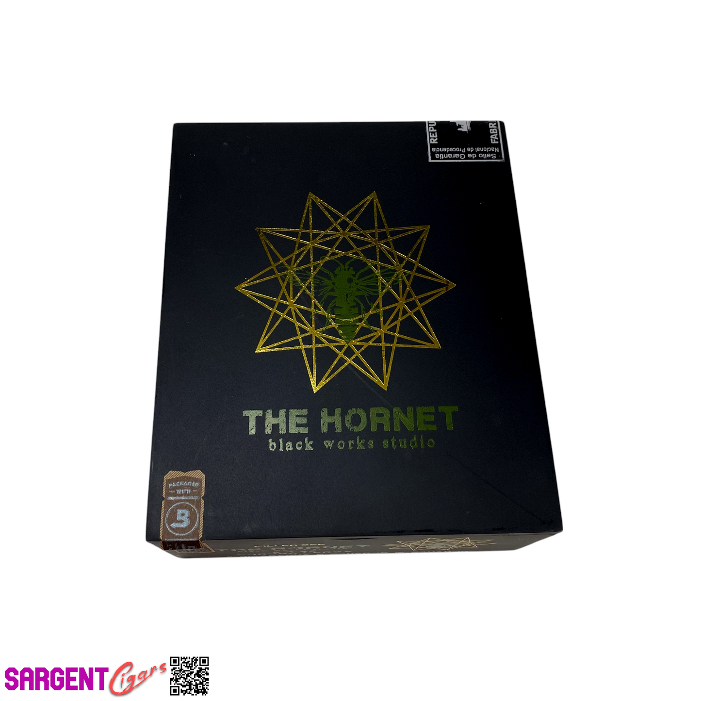 Killer Bee The Hornet Corona Larga Empty Wooden Cigar Box 6x7x2.75