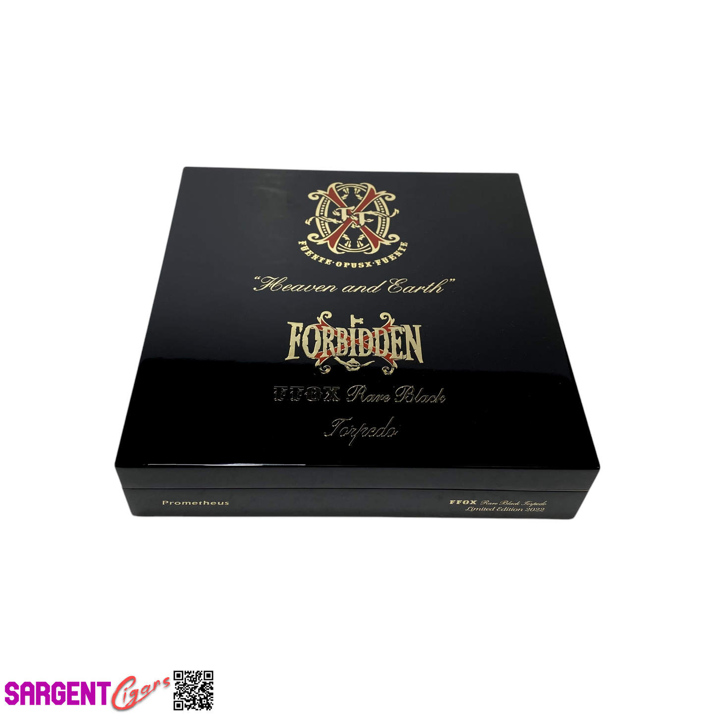 Arturo Fuente Opus X Forbidden Torpedo Empty Wooden Cigar Box 8x8.25x1.5 (1)