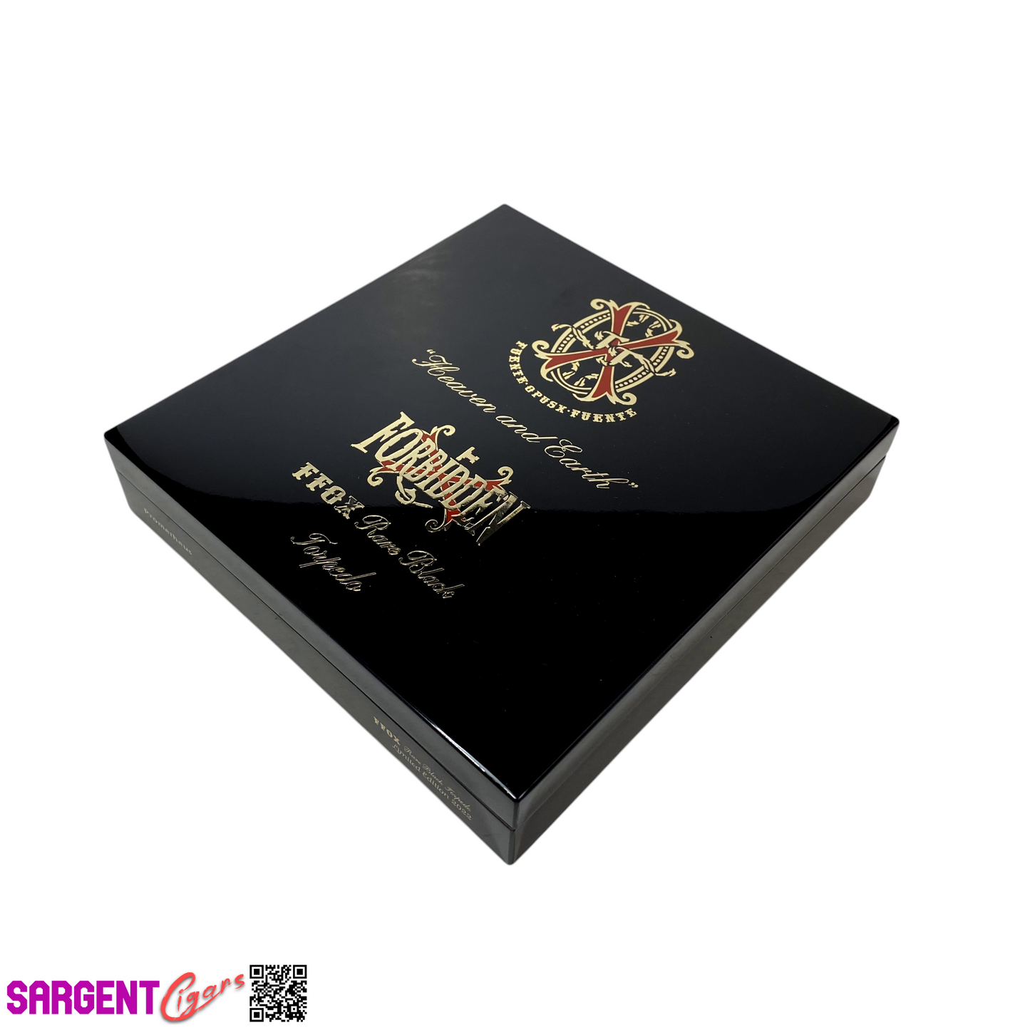 Arturo Fuente Opus X Forbidden Torpedo Empty Wooden Cigar Box 8x8.25x1.5 (1)