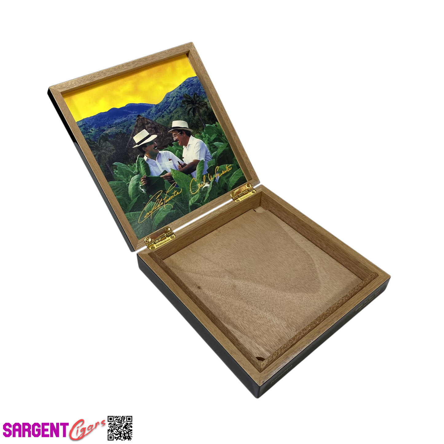 Arturo Fuente Opus X Forbidden Torpedo Empty Wooden Cigar Box 8x8.25x1.5 (1)