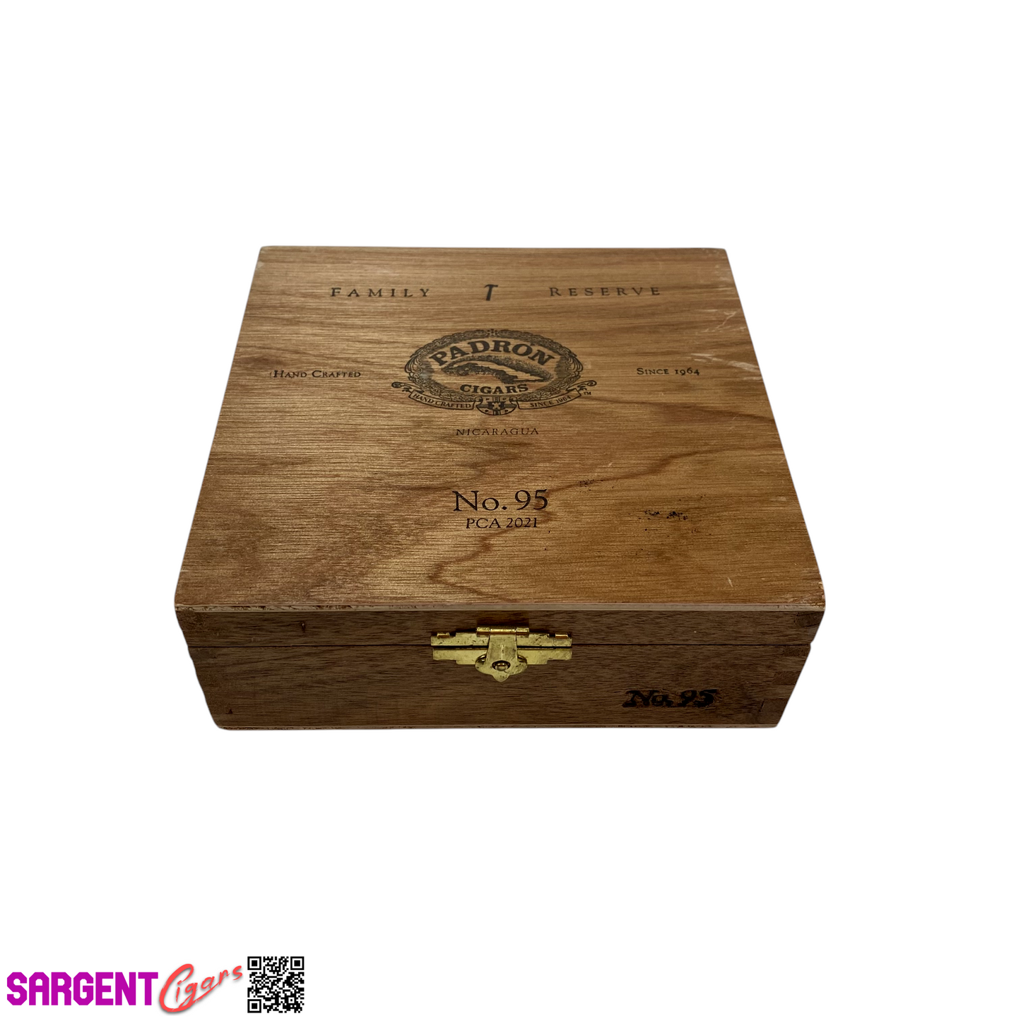 Padron No95 Empty Wooden Cigar Box 6x5.75x2.25
