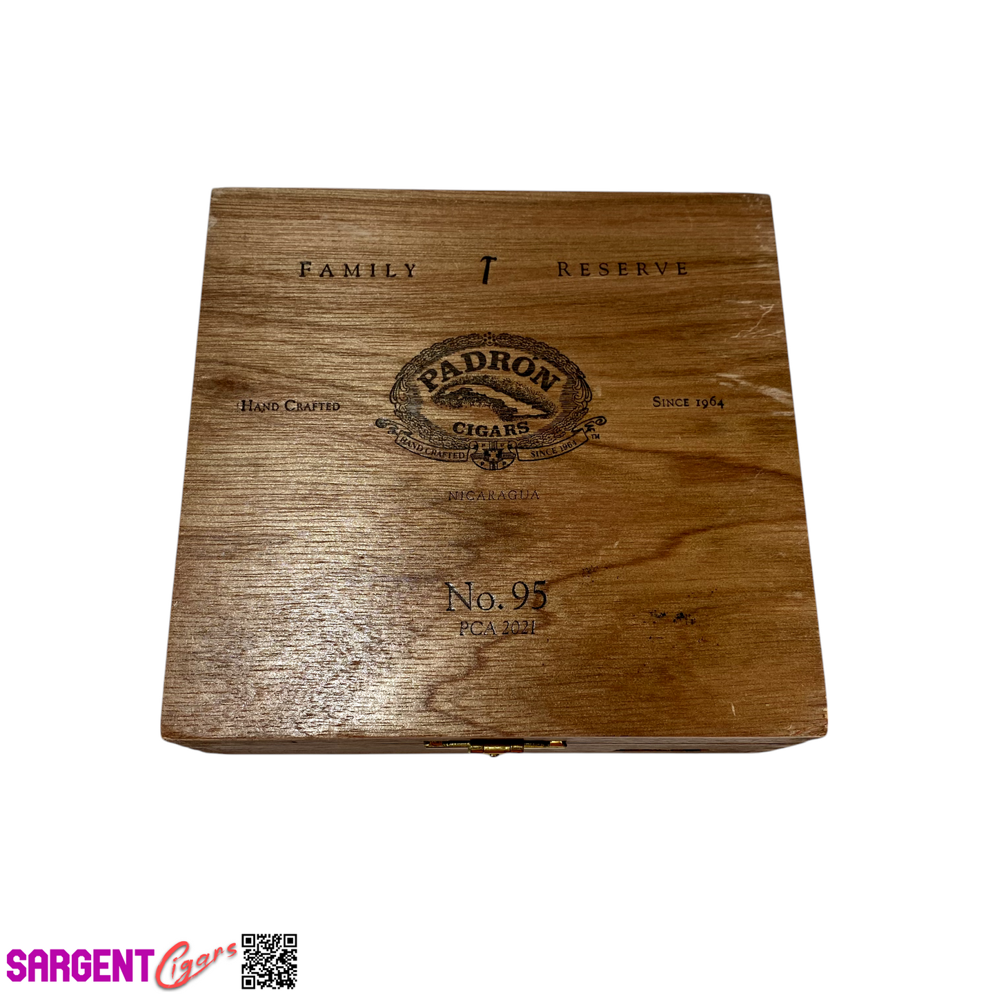 Padron No95 Empty Wooden Cigar Box 6x5.75x2.25
