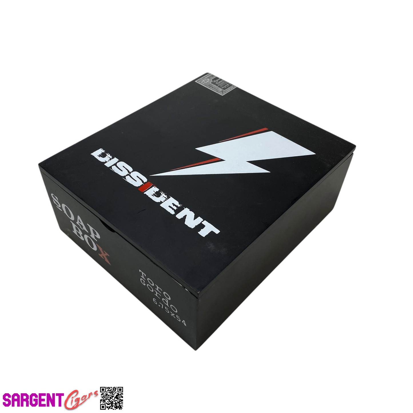 Dissident Soap Box Toro Gordo Empty Wooden Cigar Box 6.75x8x3