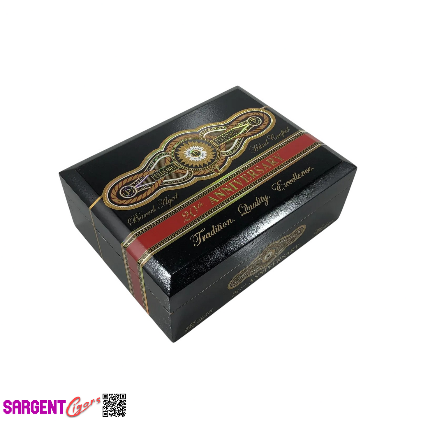 Perdomo 20th Anniversary Maduro Robusto Empty Wooden Cigar Box 8x6x3