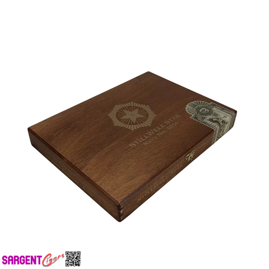 Dunbarton Stillwell Star Navy No1056 Empty Wooden Cigar Box 11.5x8.5x1.5