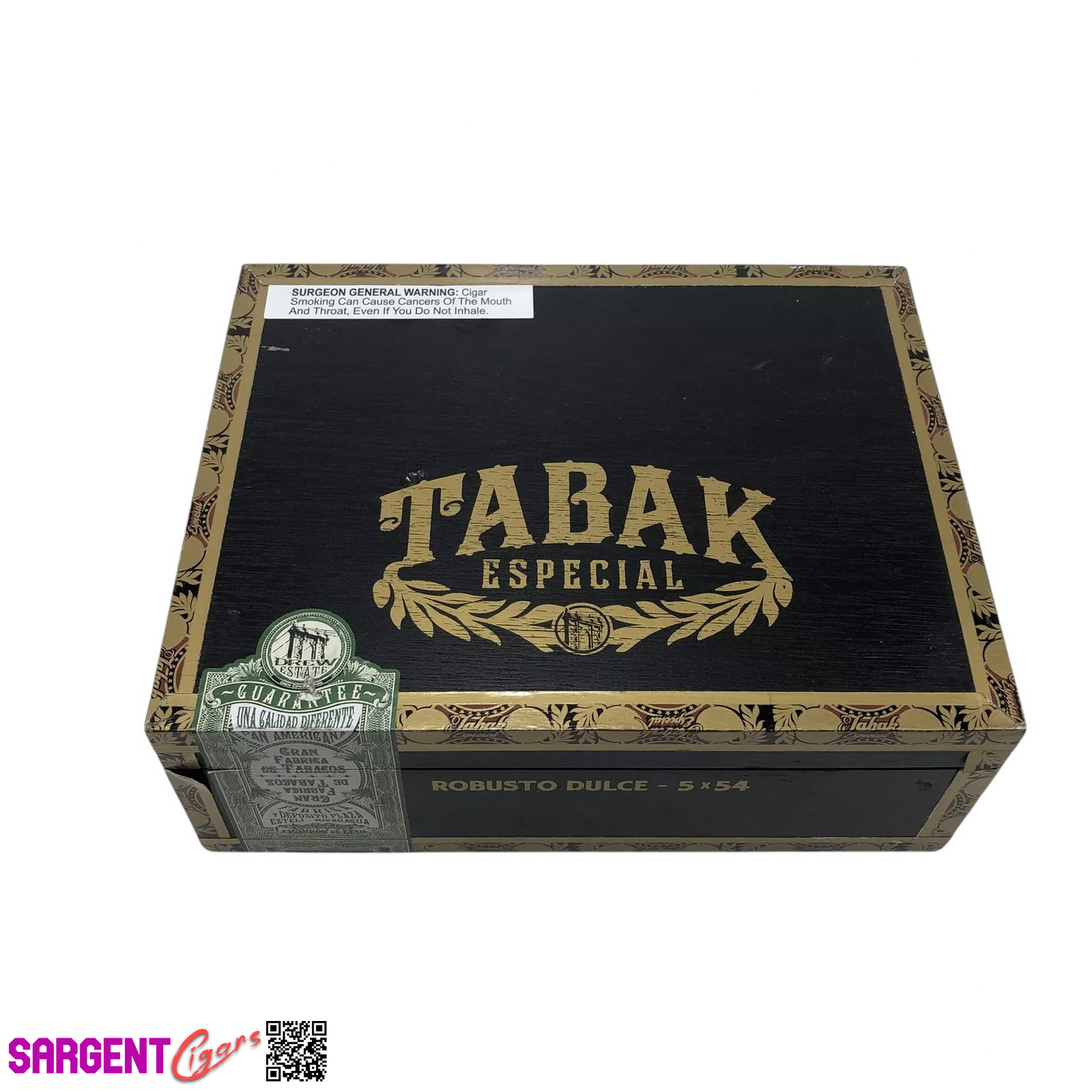Tabak Especial Robusto Empty Wooden Cigar Box 9x7x3