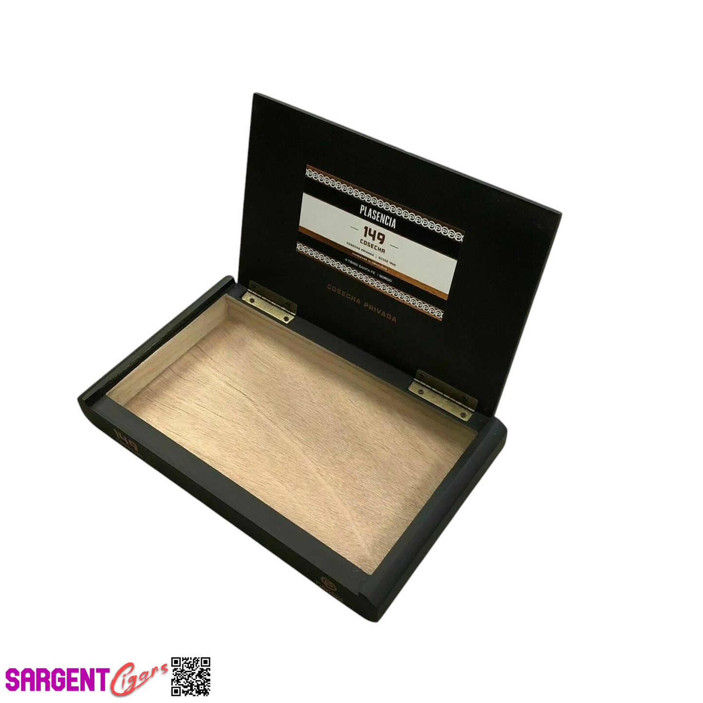 Plasencia 149 Cosecha Gordo Empty Wooden Cigar Box 10.5x6.25x1