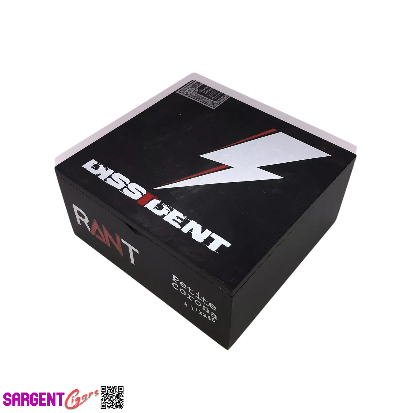 Dissident Rant Empty Wooden Cigar Box 6x5.5x2.75