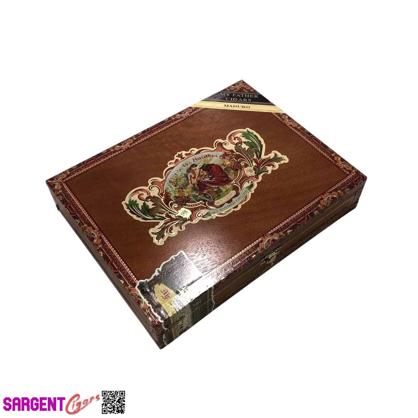 Flor De Las Antillas Maduro Toro Gordo Empty Wooden Cigar Box 9.75x7.5x2