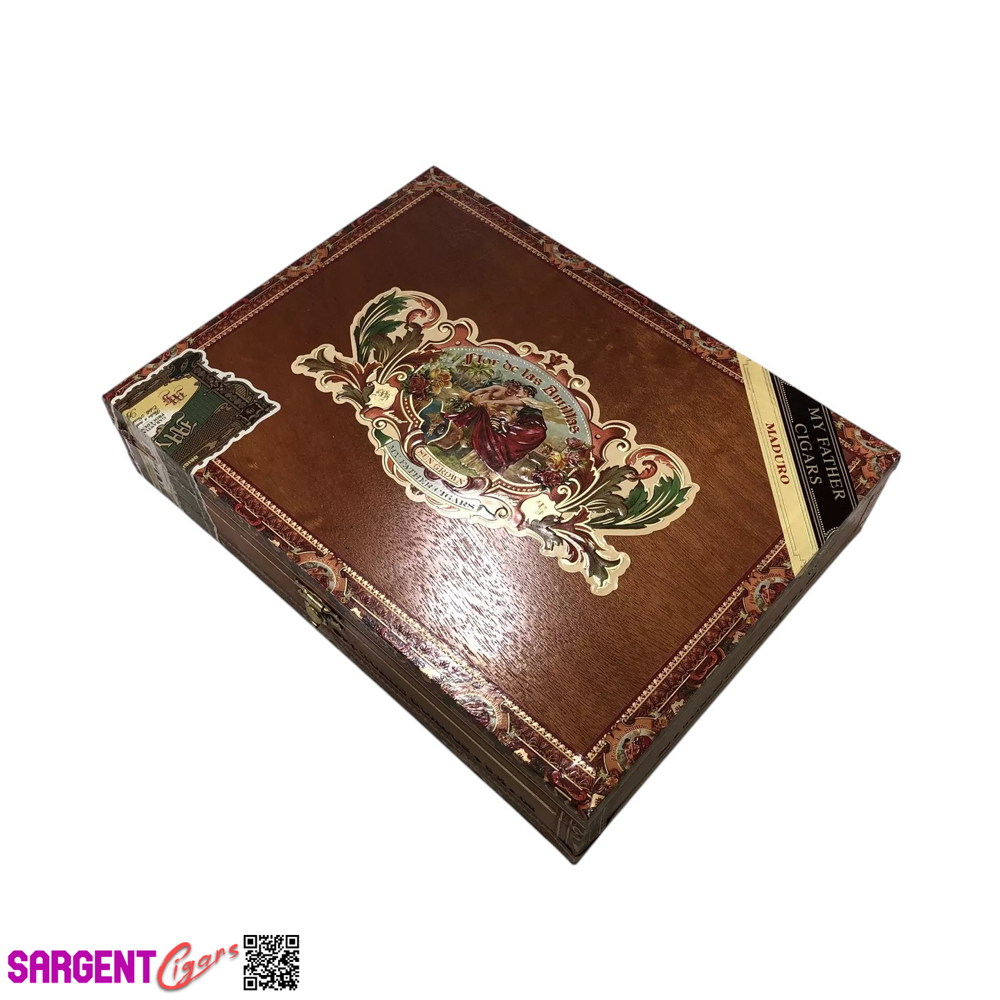 Flor De Las Antillas Maduro Toro Gordo Empty Wooden Cigar Box 9.75x7.5x2
