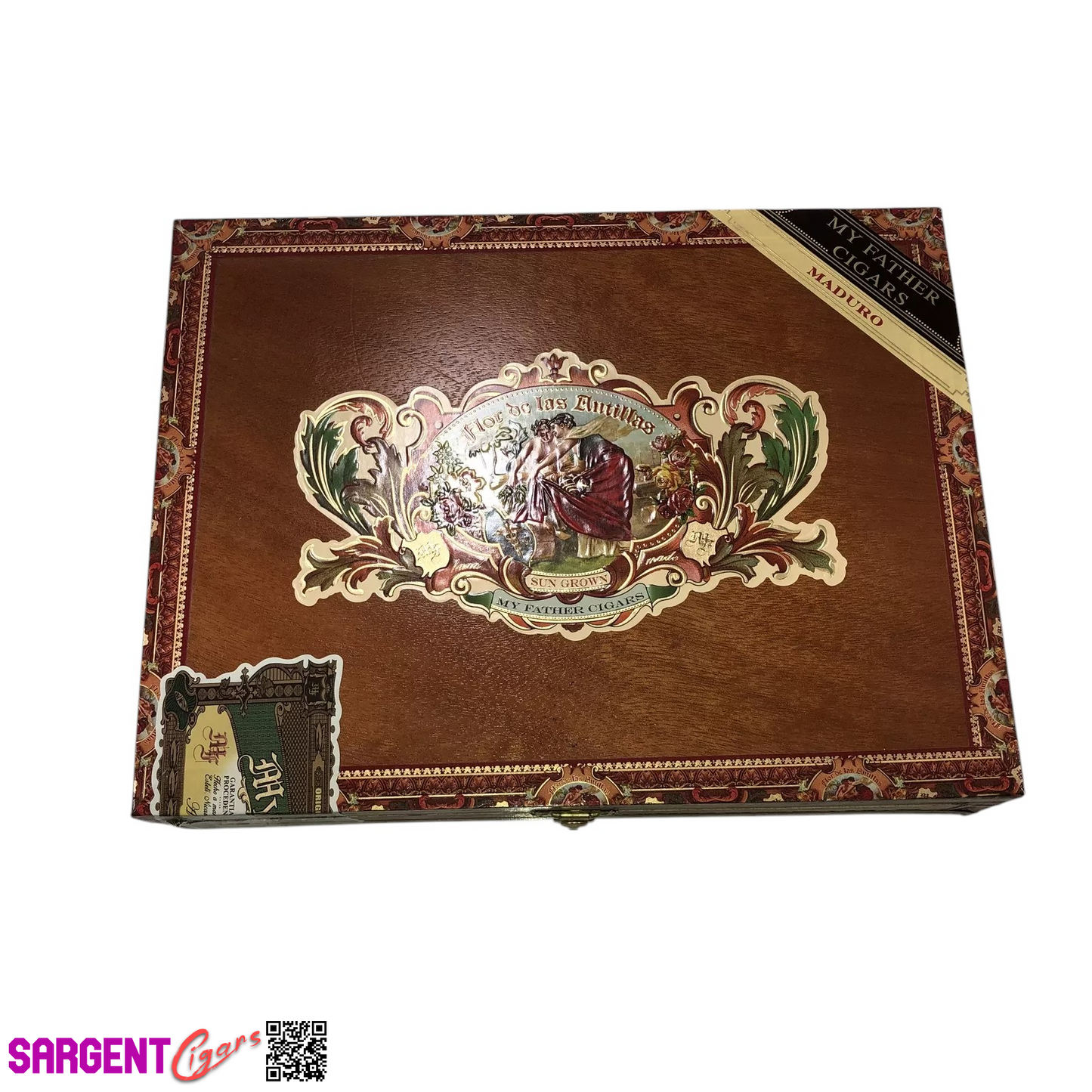 Flor De Las Antillas Maduro Toro Gordo Empty Wooden Cigar Box 9.75x7.5x2