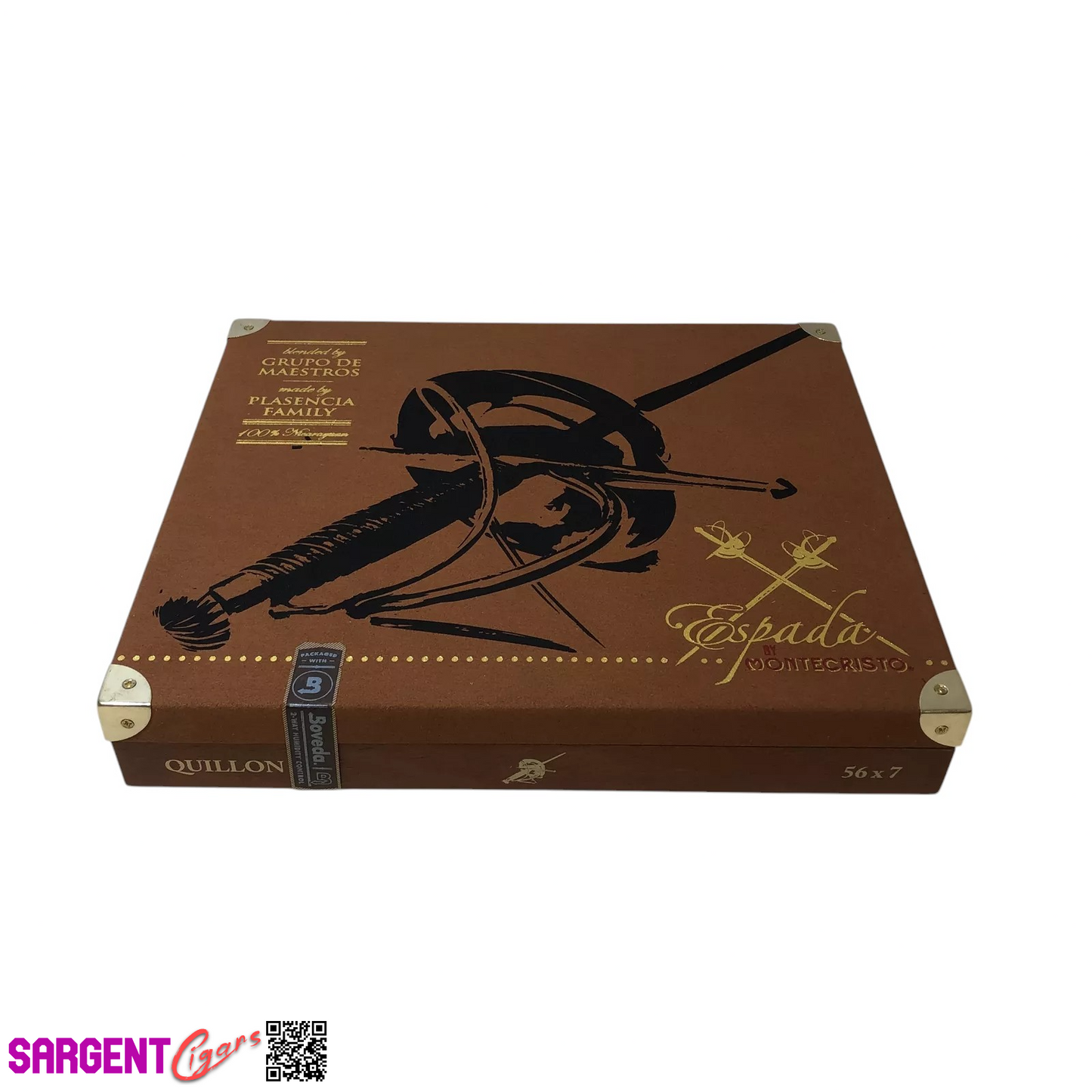Montecristo Espada Quillon Empty Wooden Cigar Box 9.75x8.25x1.75