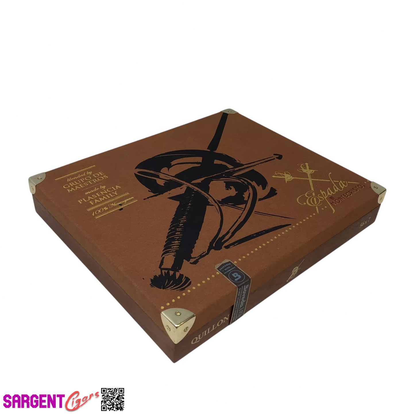 Montecristo Espada Quillon Empty Wooden Cigar Box 9.75x8.25x1.75