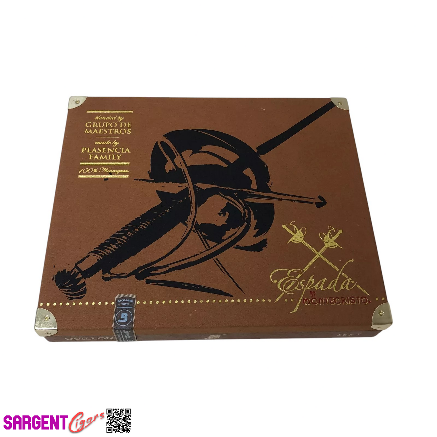 Montecristo Espada Quillon Empty Wooden Cigar Box 9.75x8.25x1.75