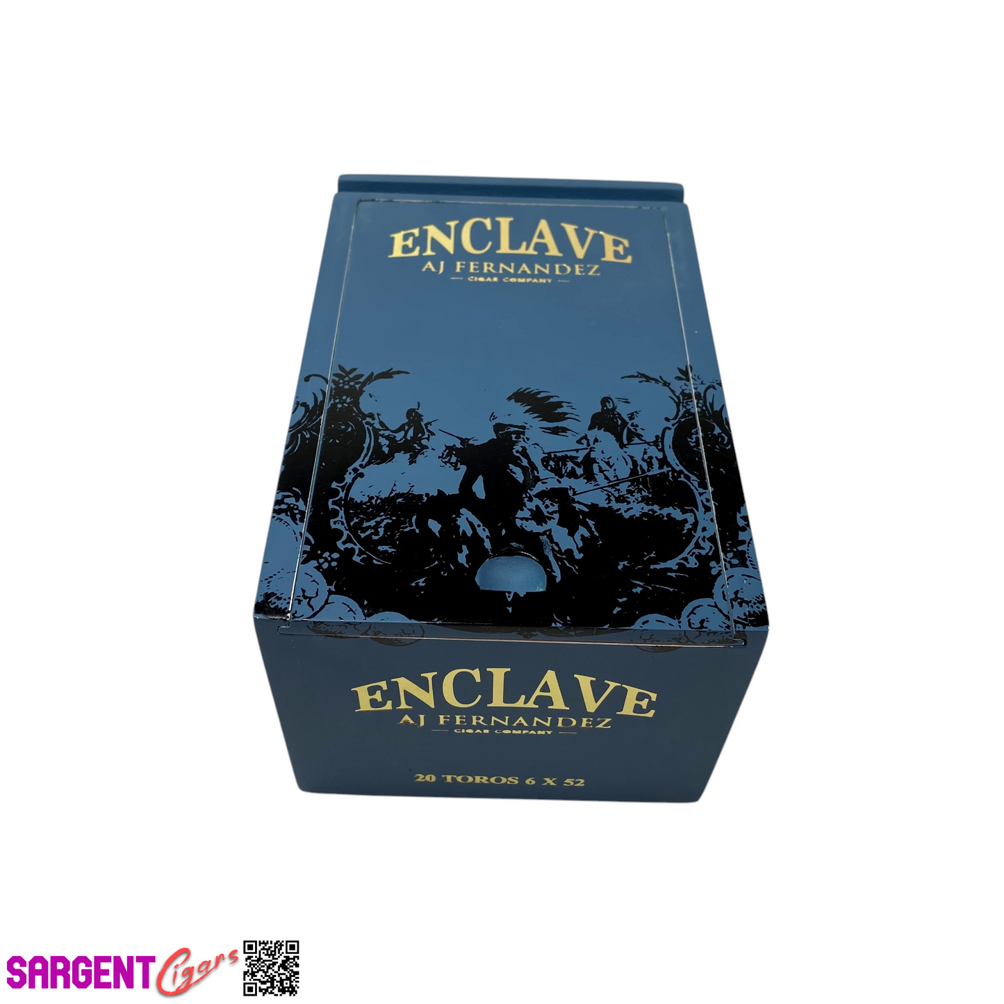 Aj Fernandez Enclave Toro Empty Wooden Cigar Box 4.75x7x3.75