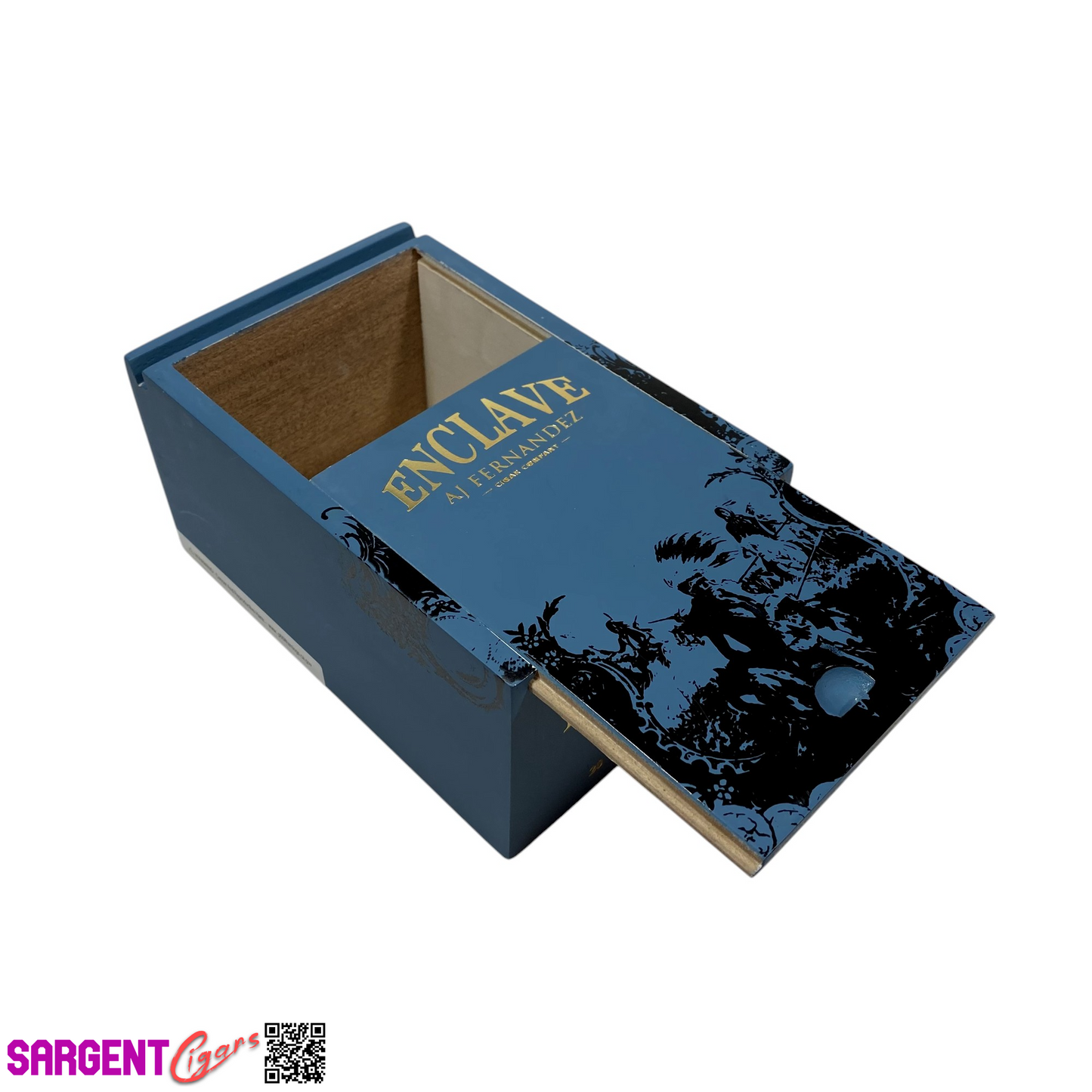 Aj Fernandez Enclave Toro Empty Wooden Cigar Box 4.75x7x3.75