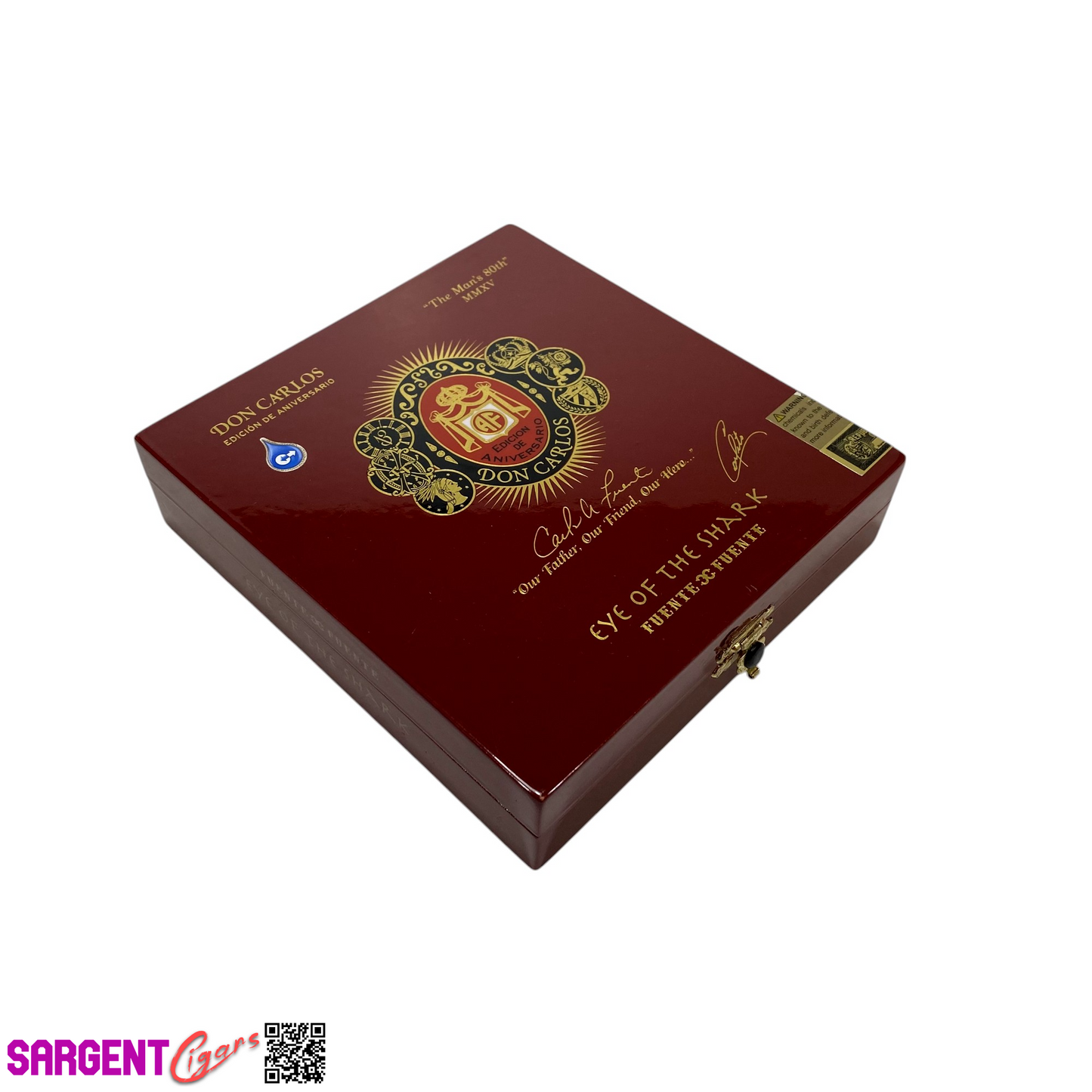 Arturo Fuente Eye of the Shark Empty Wooden Cigar Box 6x6.5x1.5