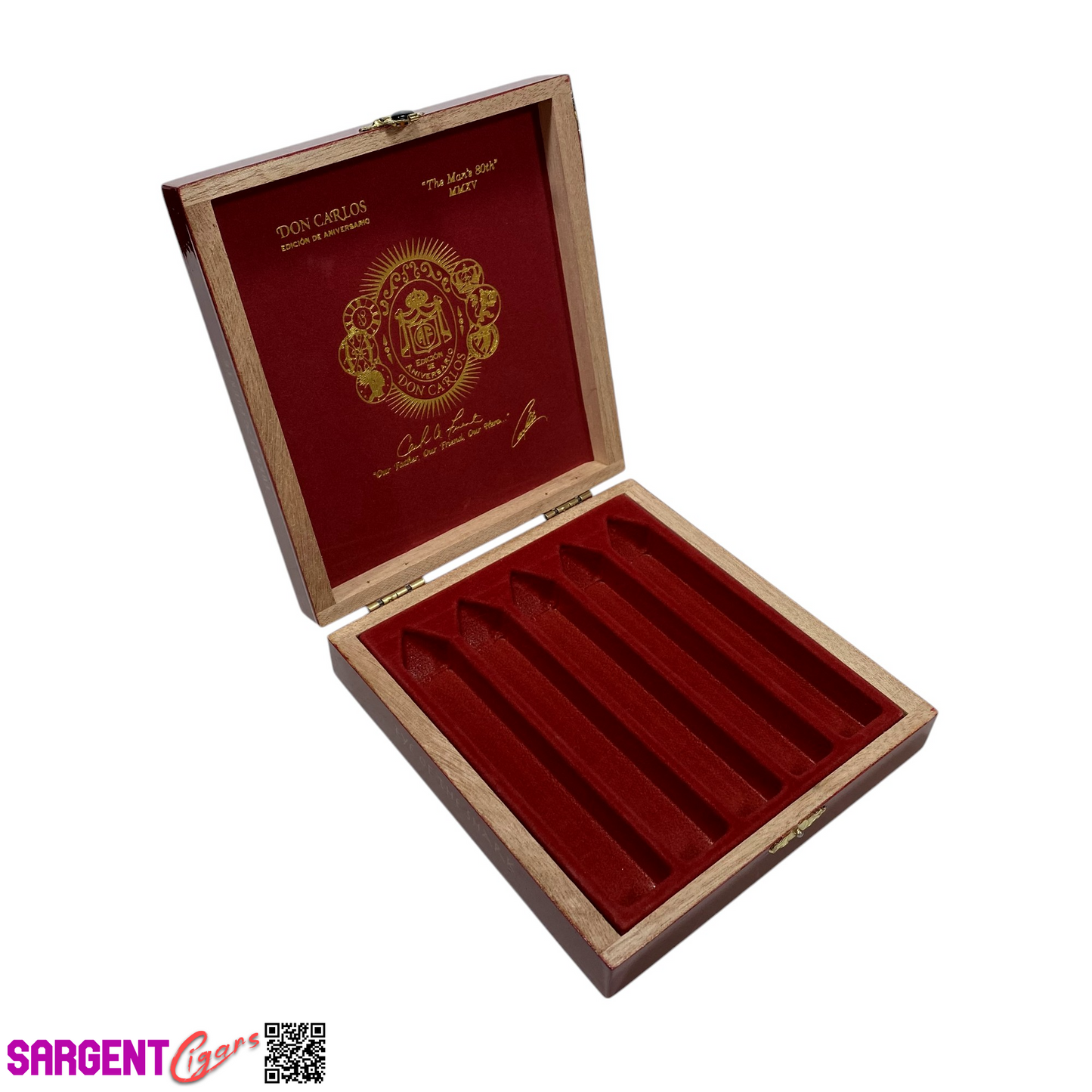 Arturo Fuente Eye of the Shark Empty Wooden Cigar Box 6x6.5x1.5