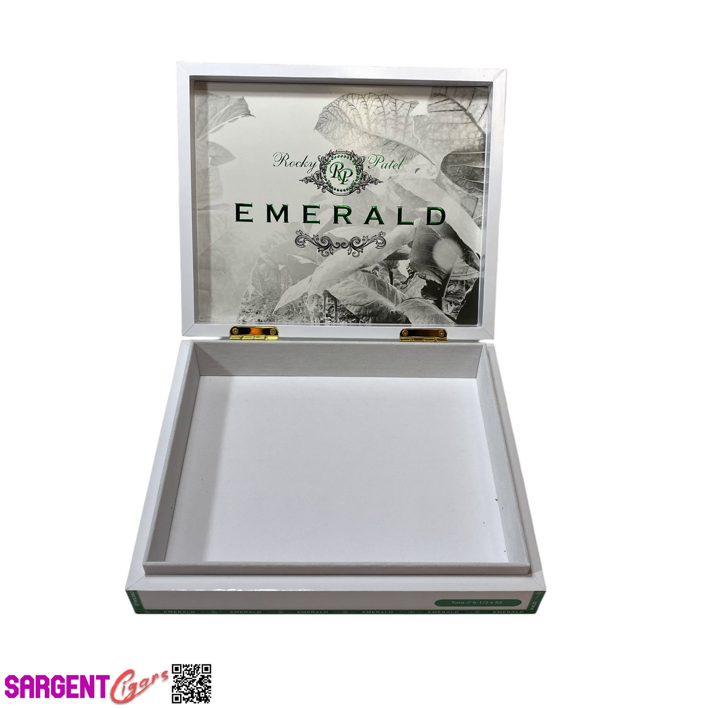 Rocky Patel Emerald Toro Empty Wooden Cigar Box 9.25x7.75x2