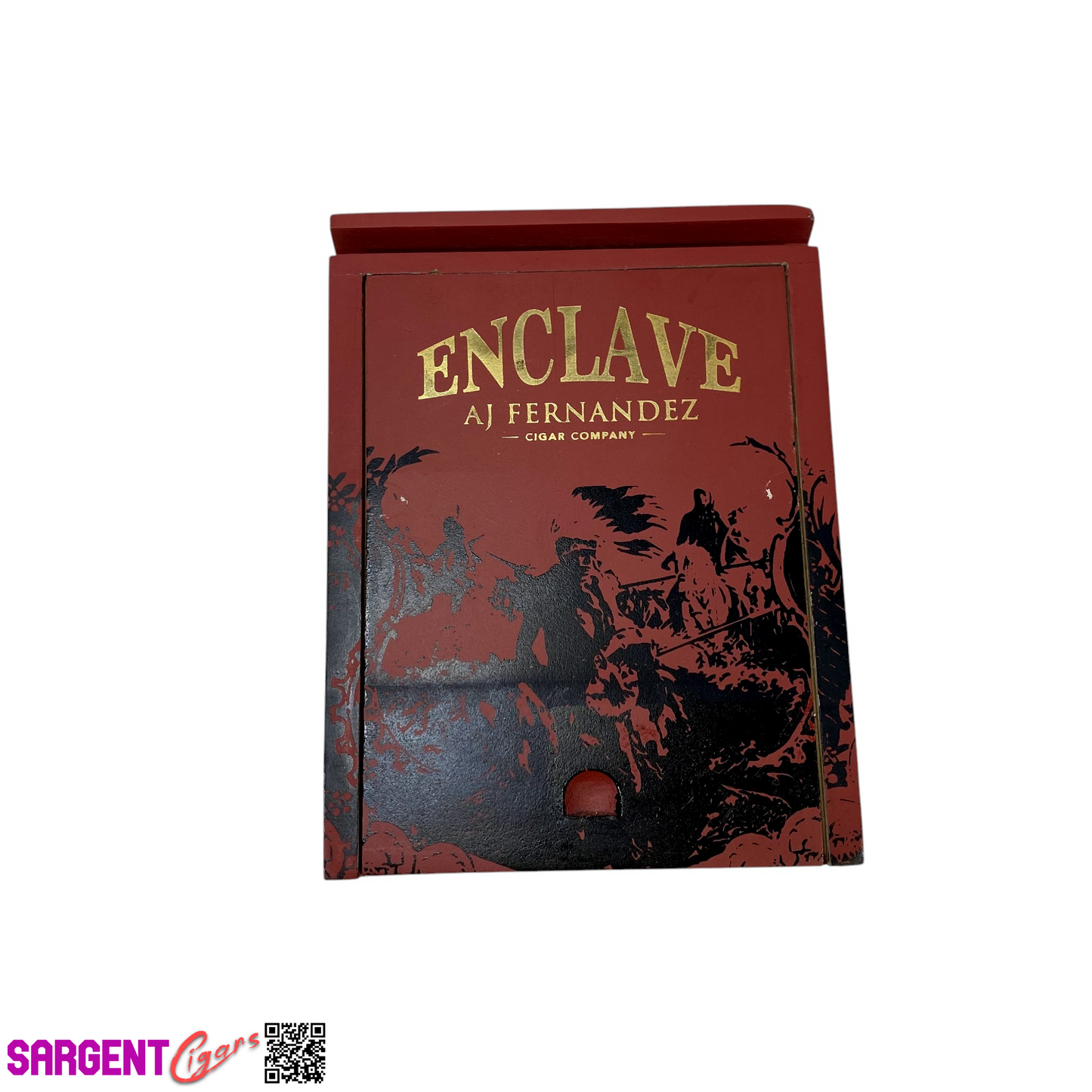 Aj Fernandez Enclave Broadleaf Robusto Empty Wooden Cigar Box 4.5x6x3.5