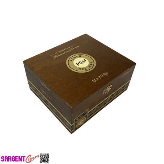 Perla Del Mar Maduro Robusto Empty Wooden Cigar Box 6.75x6x3.25