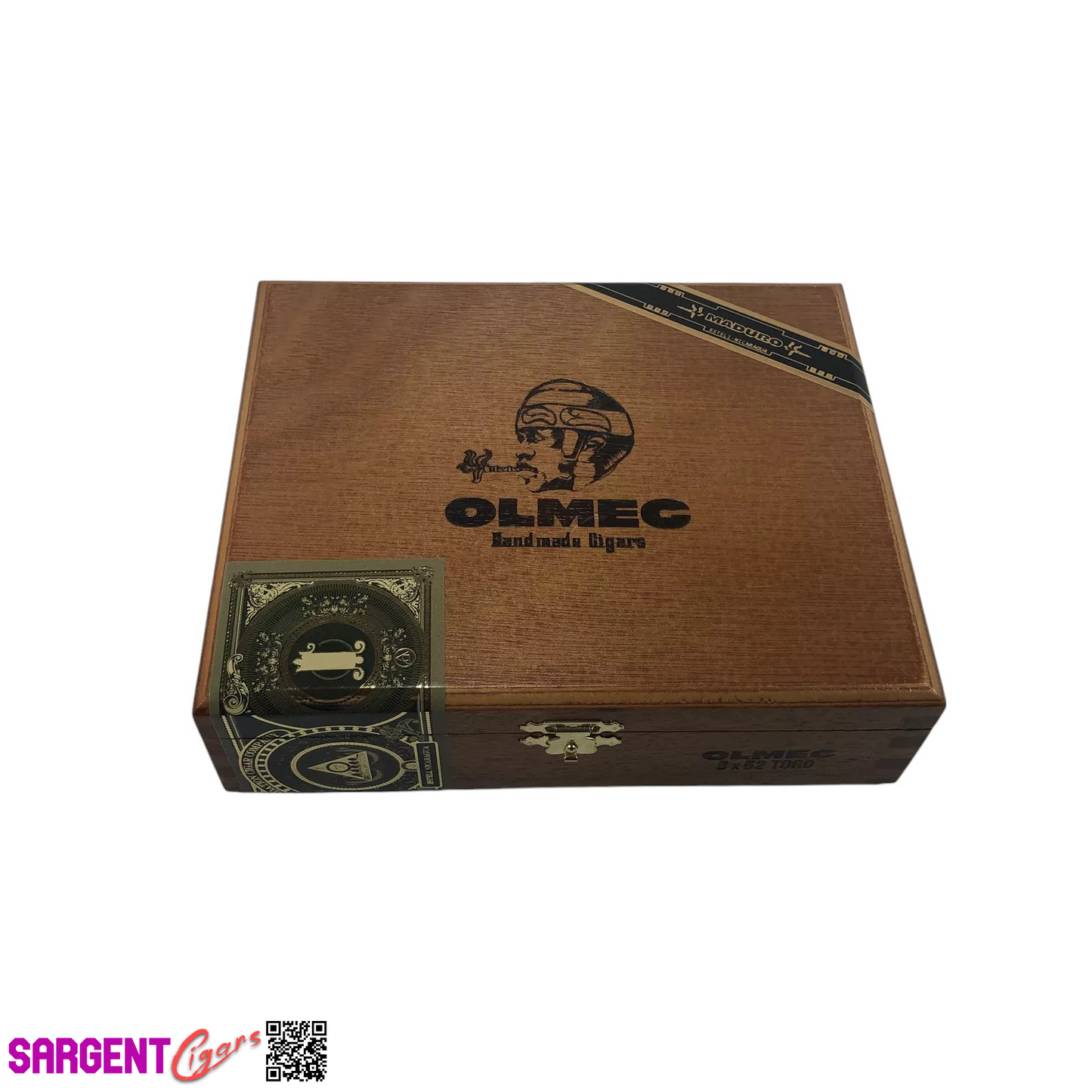 Olmec Toro Empty Wooden Cigar Box 7x6x2 (1)