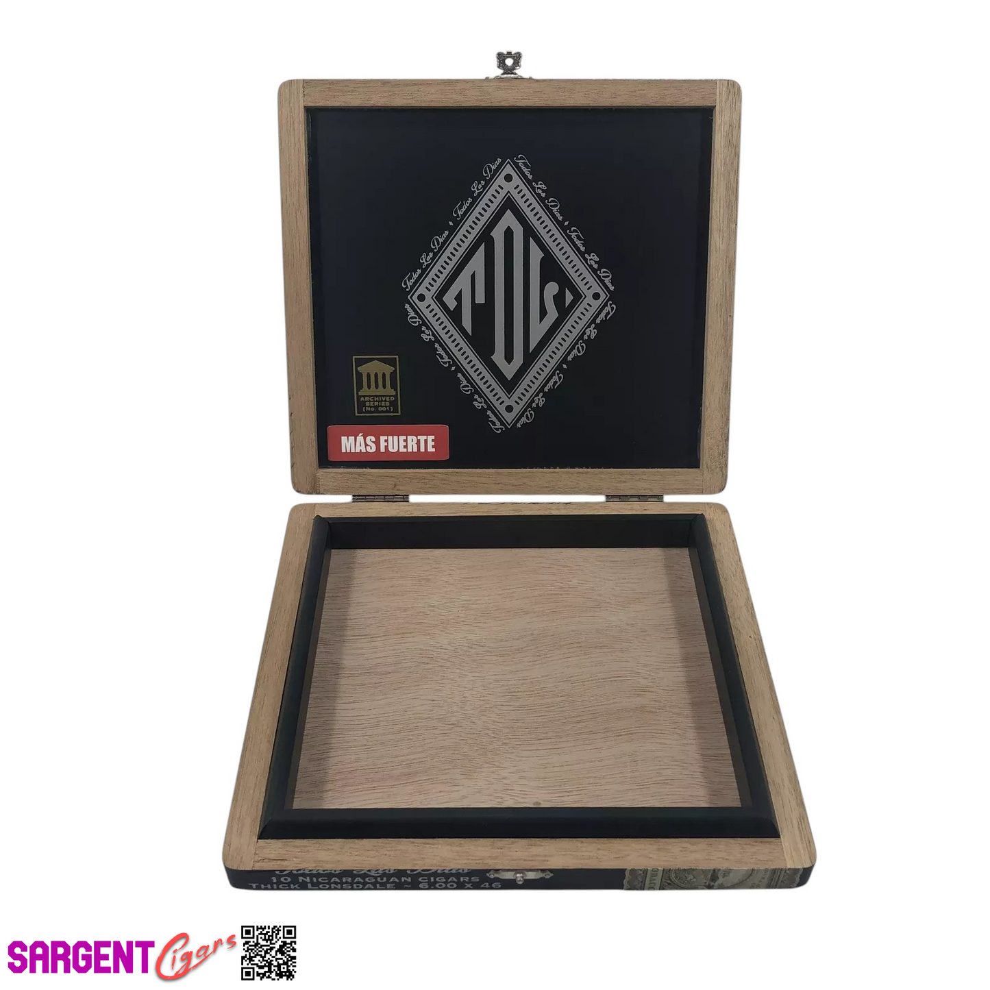 Dunbarton Todos Las Dias Lonsdale Empty Wooden Cigar Box 9x8x1