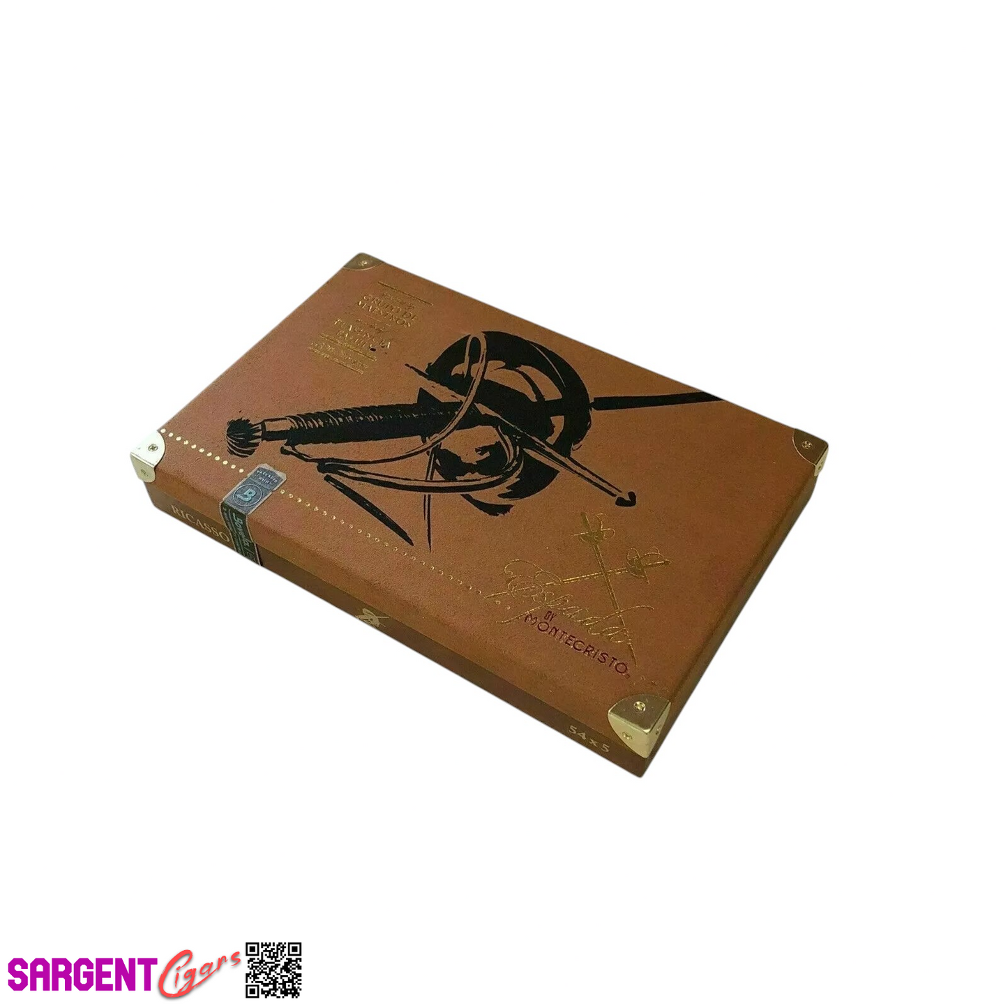 Montecristo Espada Ricasso Empty Wooden Cigar Box 9.5x6x1.5