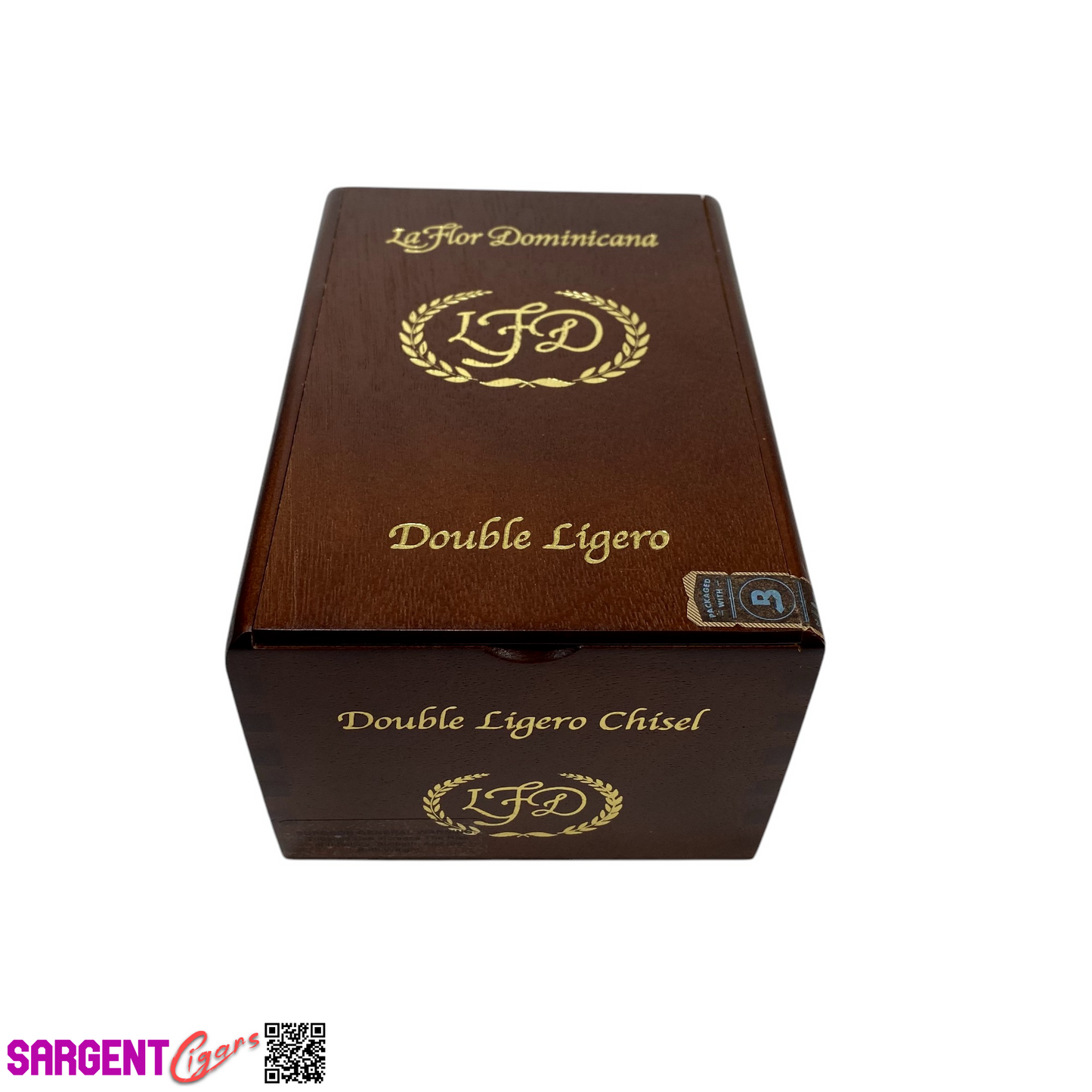 LFD Chisel Empty Wooden Cigar Box 4.75x7x3.5
