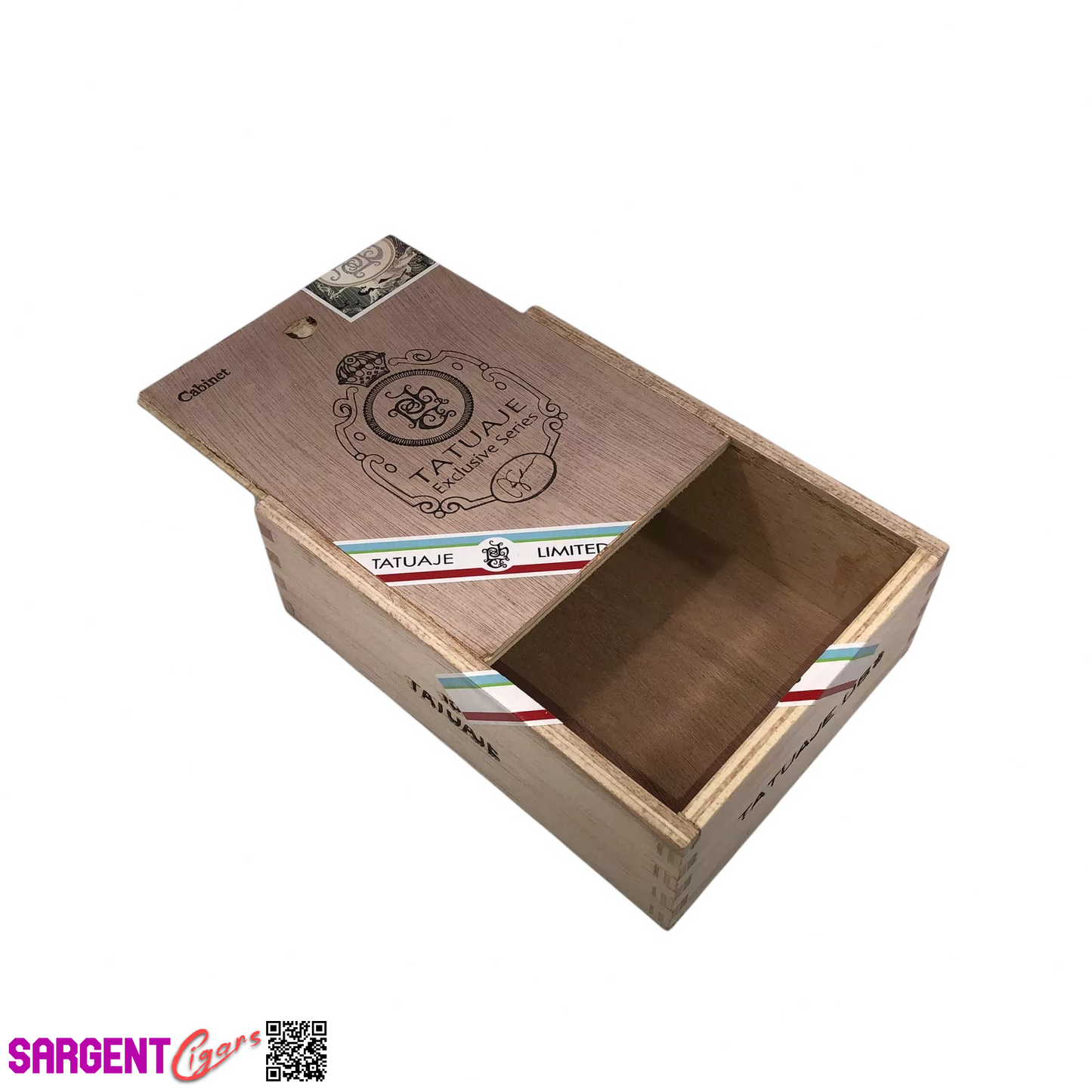 Tatuaje Exclusive Series Empty Wooden Cigar Box 5.25x6.75x2.25