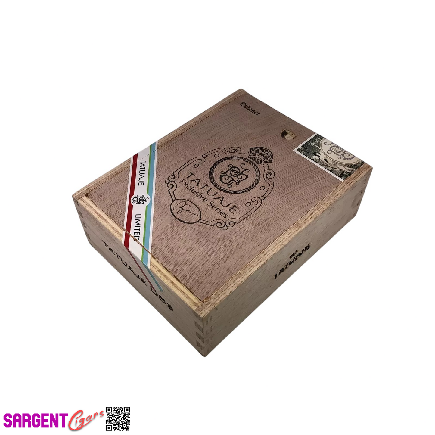 Tatuaje Exclusive Series Empty Wooden Cigar Box 5.25x6.75x2.25