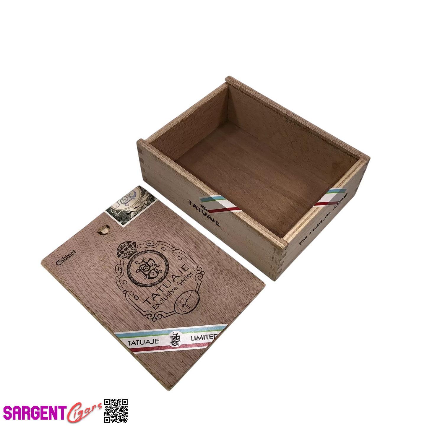 Tatuaje Exclusive Series Empty Wooden Cigar Box 5.25x6.75x2.25