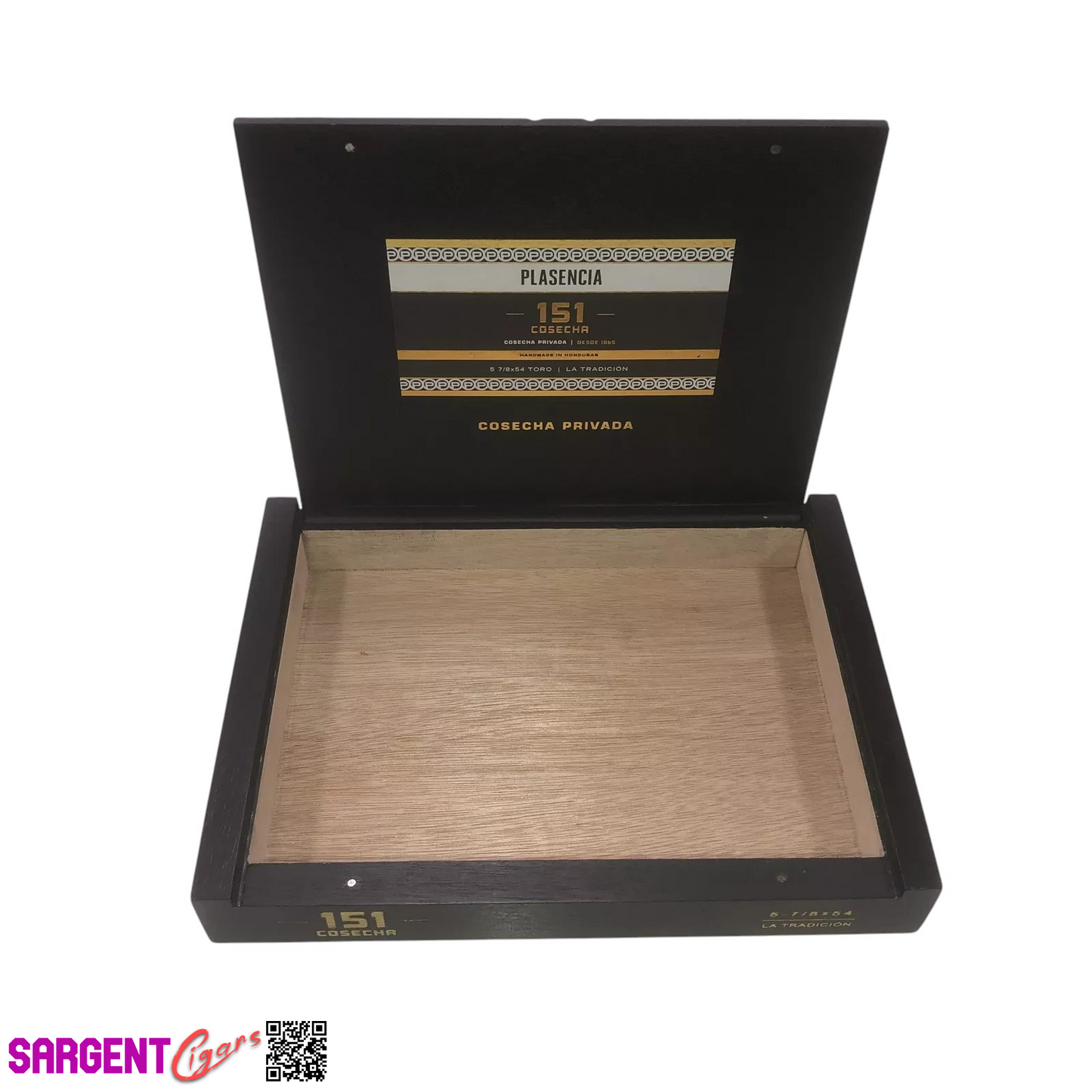 Plasencia 151 La Tradicion Empty Wooden Cigar Box 9.75x7.25x1.25